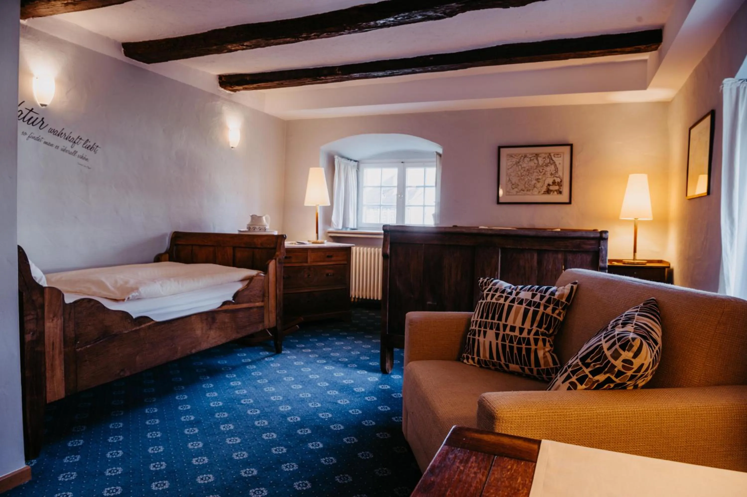 Bed in Hotel Schloß Gehrden