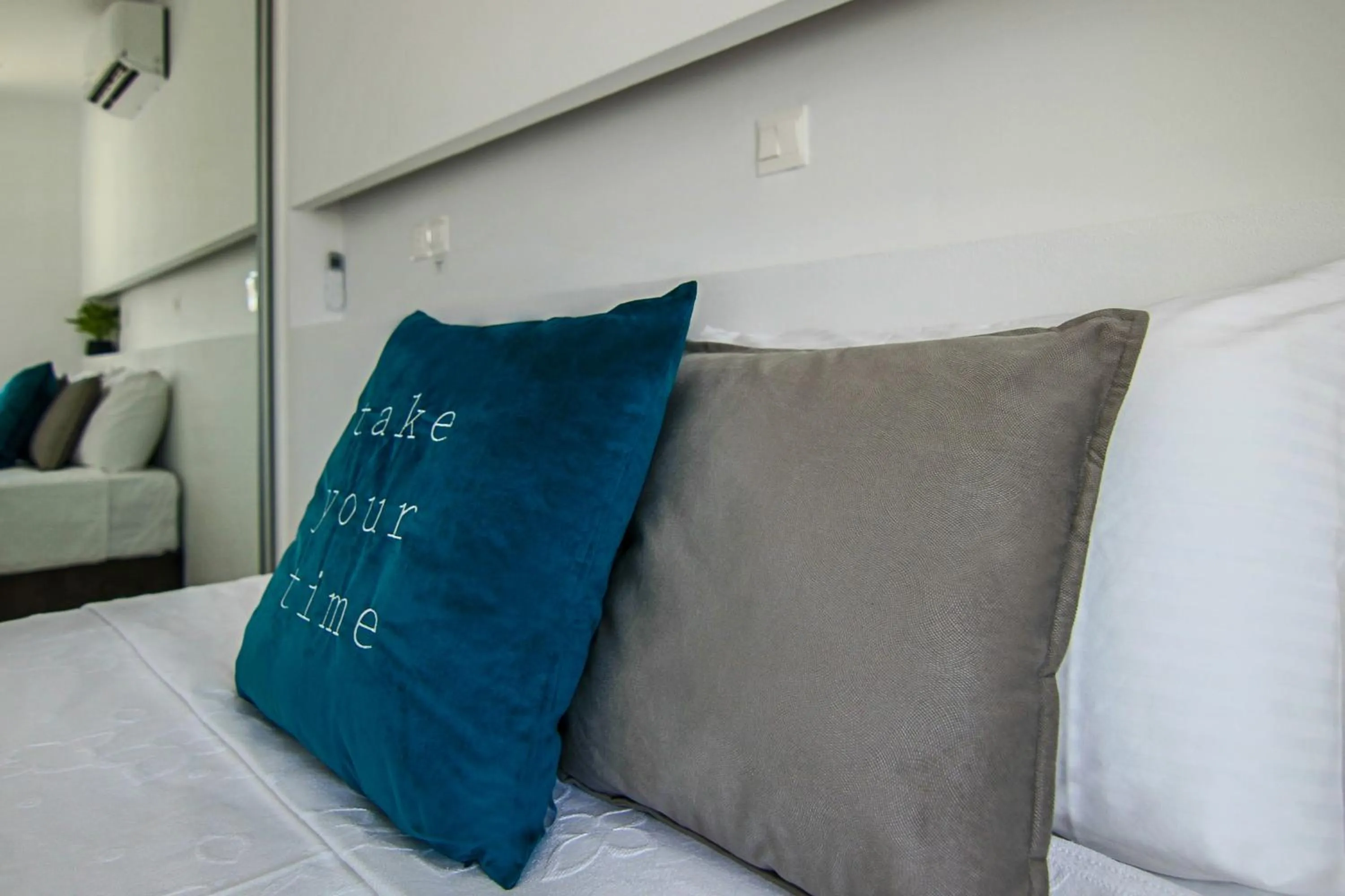 Bed in Phaedrus Living: Seaside Luxury Flat Lighthouse 65