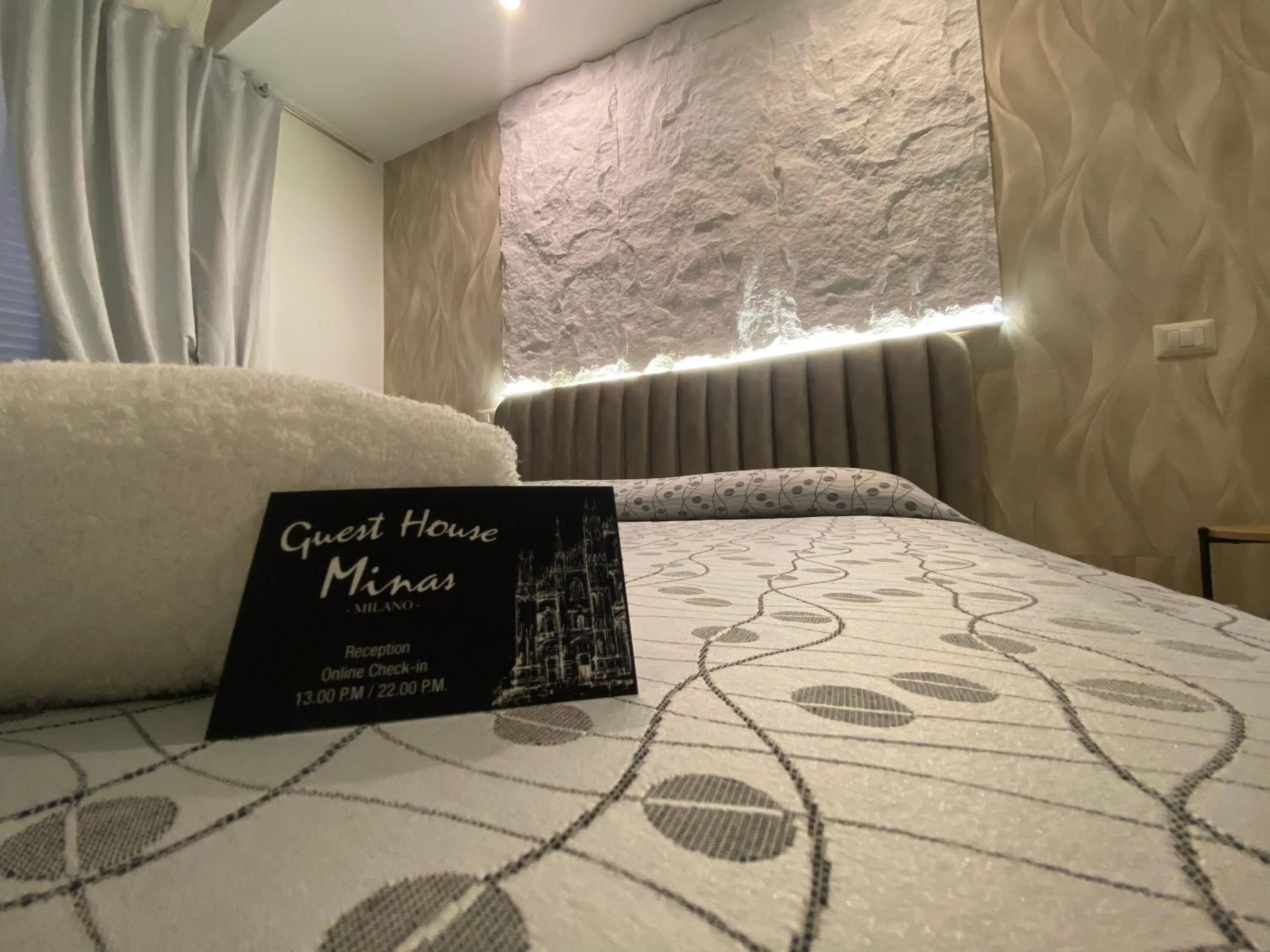 Bed in Guest House Minas