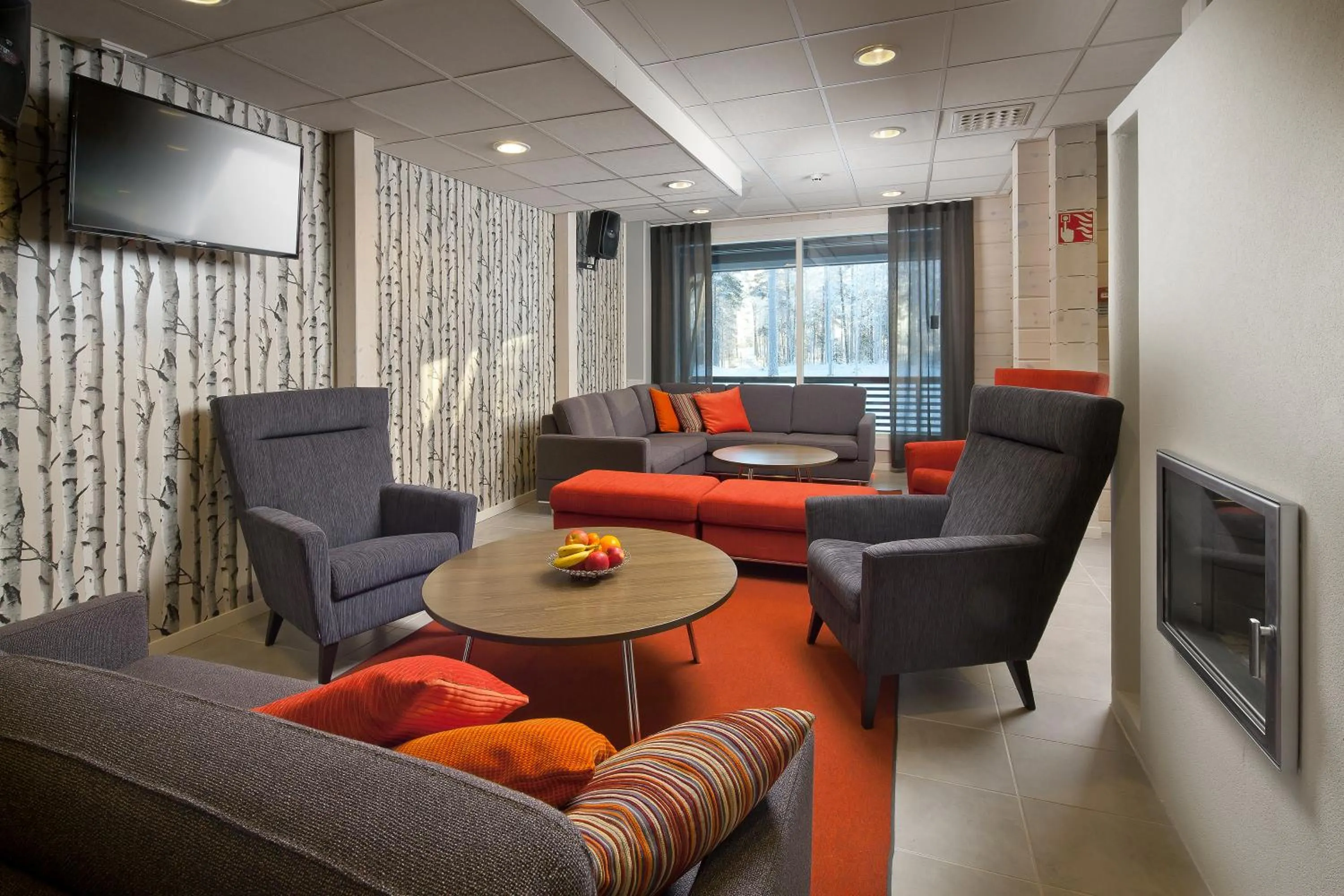 Seating area in Rento Hotelli