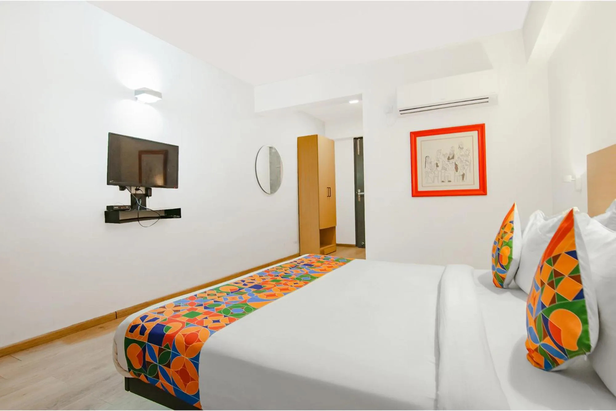 TV and multimedia in FabHotel Infinity Stays Near Medanta- The Medicity, Gurgaon