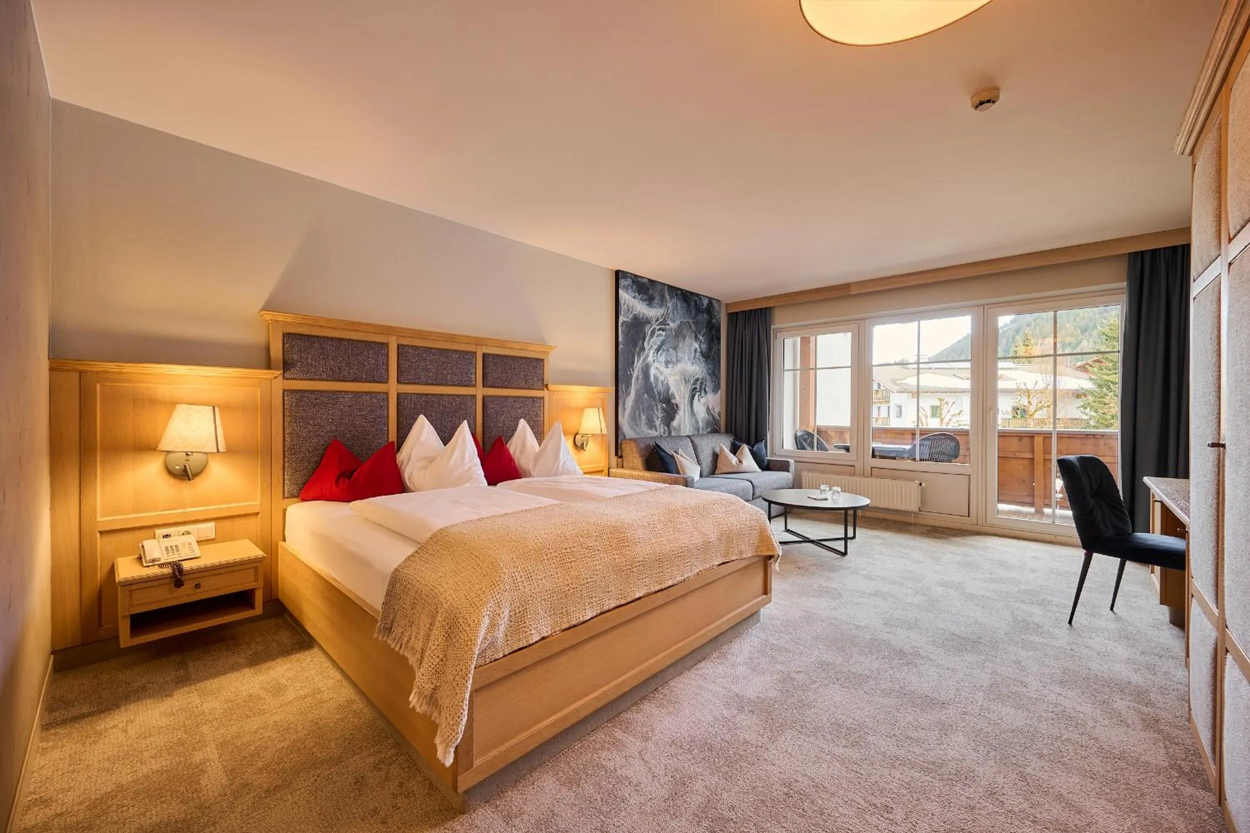 Photo of the whole room, Bed in Landhotel Schermer