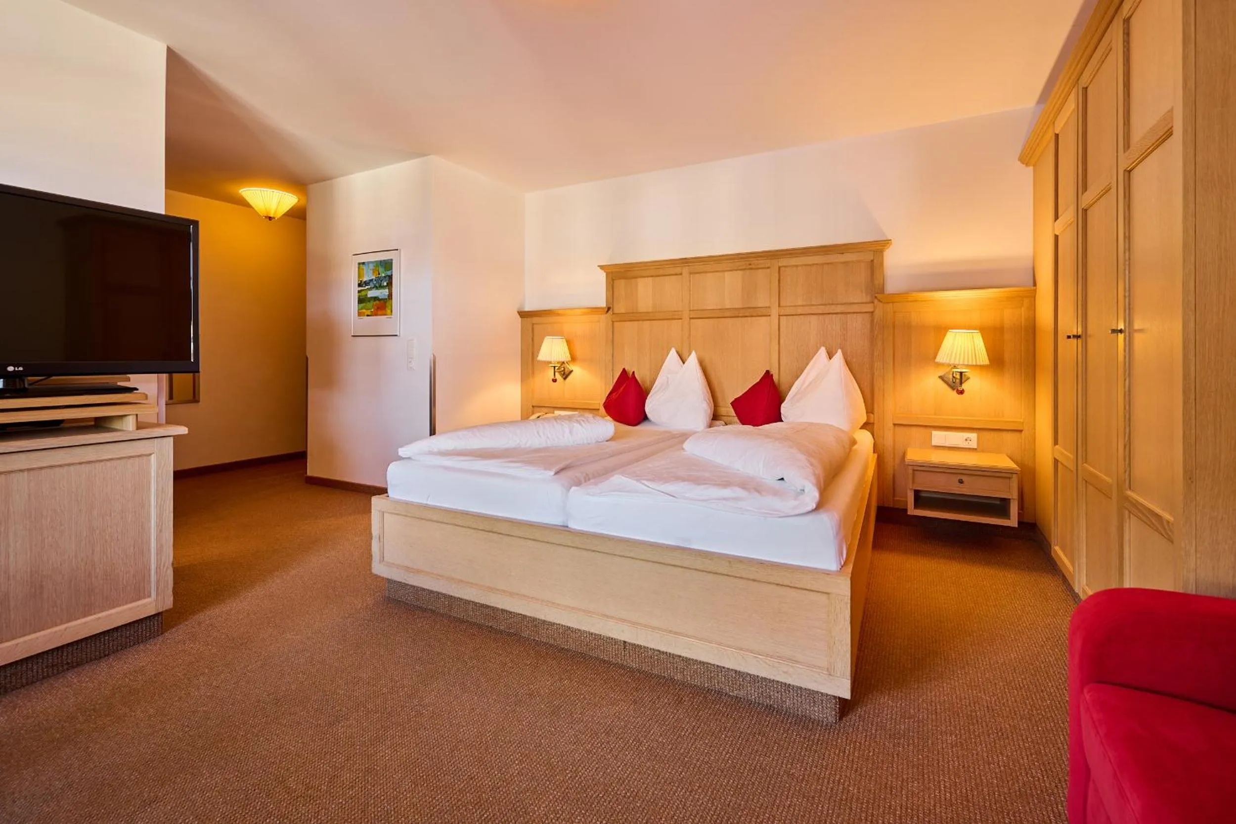 Photo of the whole room, Bed in Landhotel Schermer