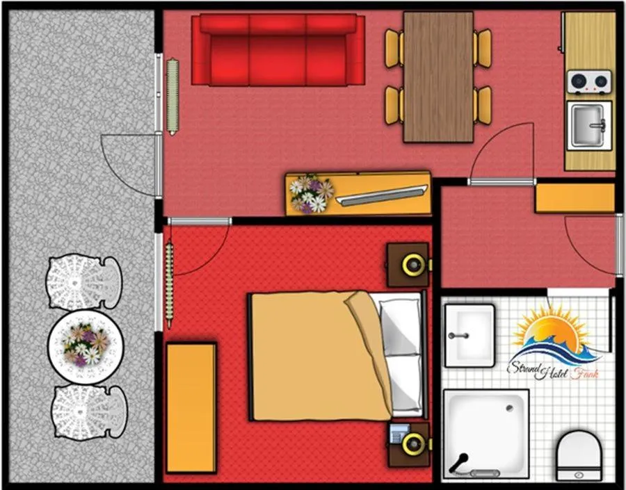 Photo of the whole room in Strandhotel Faak