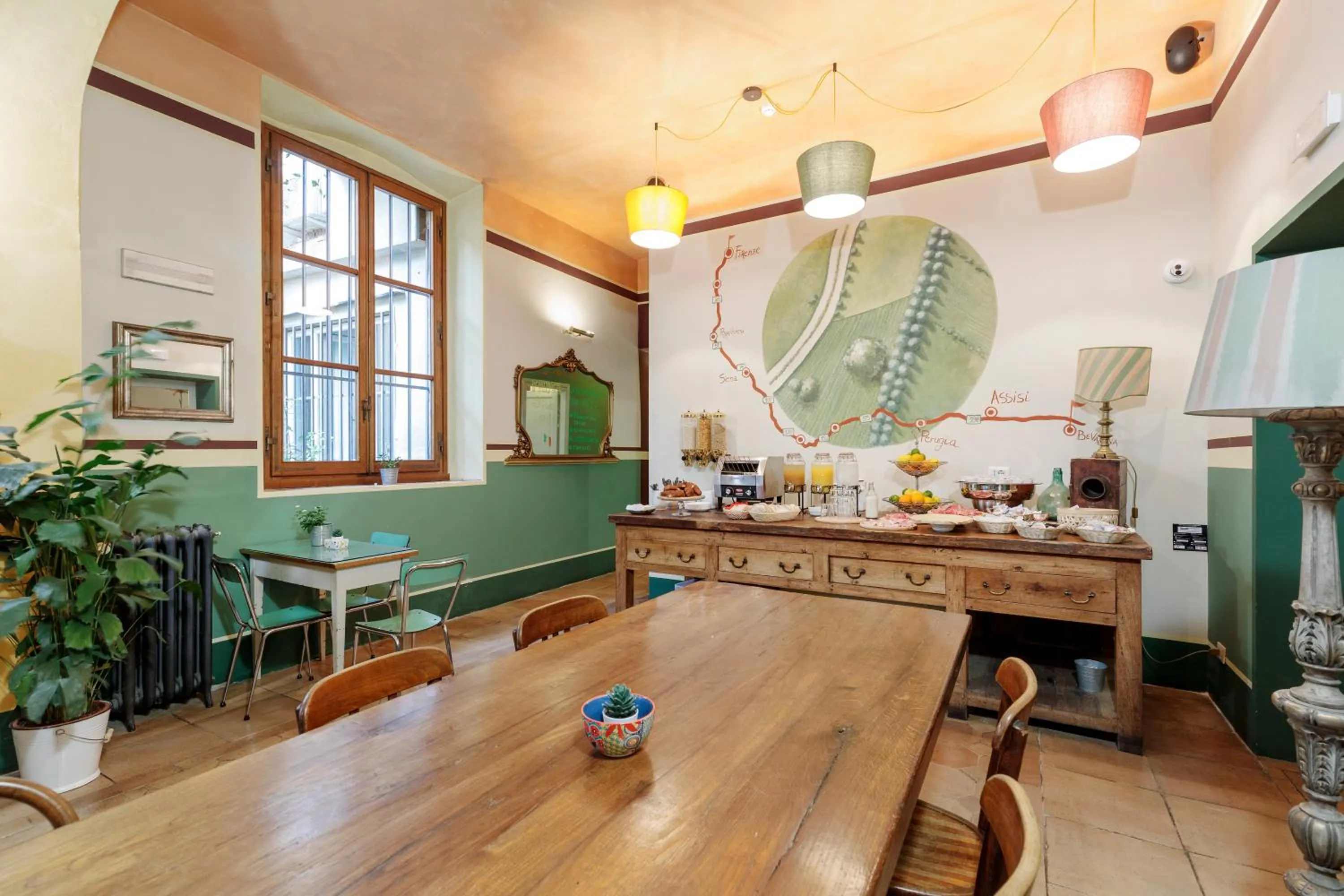 Seating area in Ostello Bello Firenze