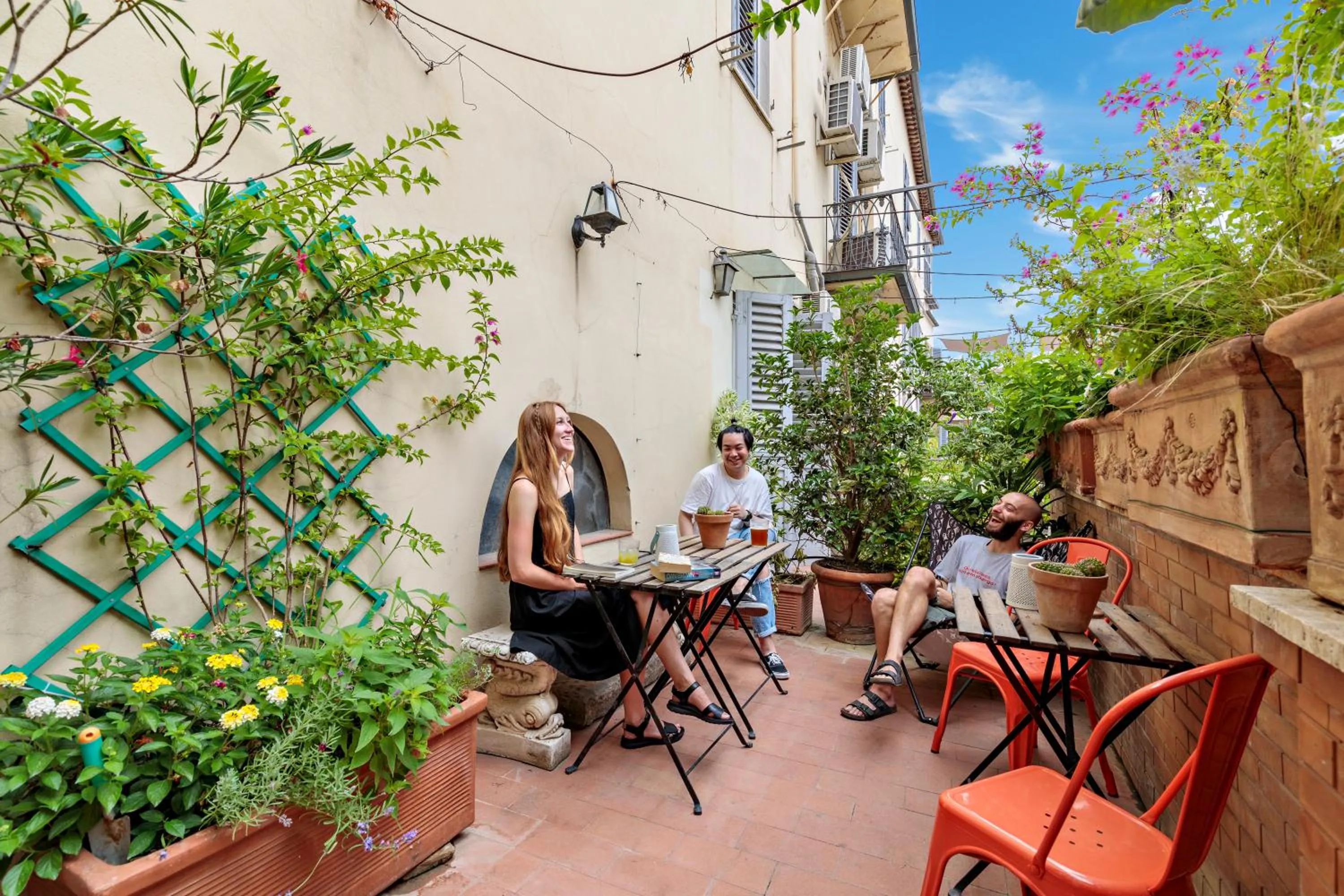 Patio in Ostello Bello Firenze