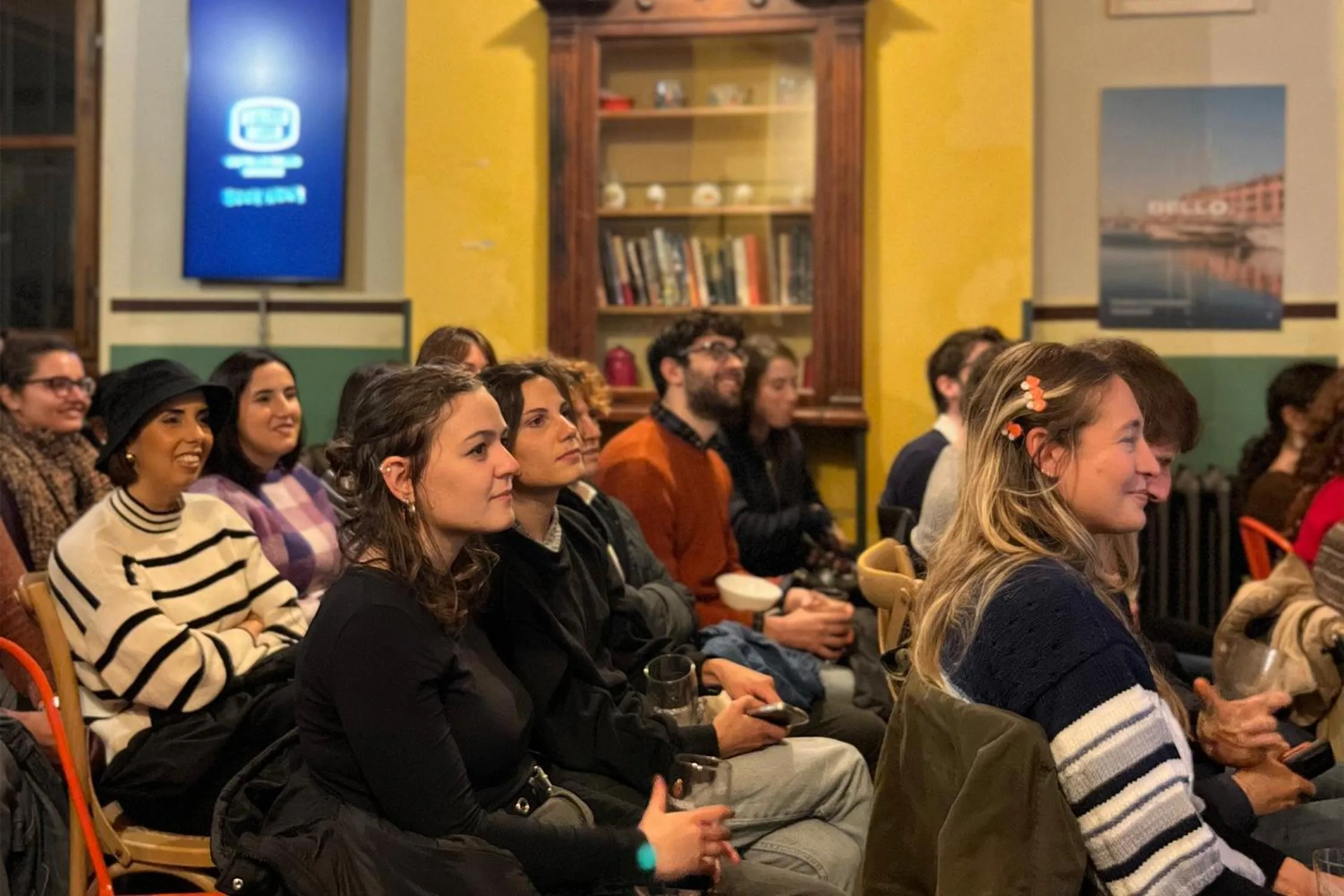 Communal lounge/ TV room in Ostello Bello Firenze