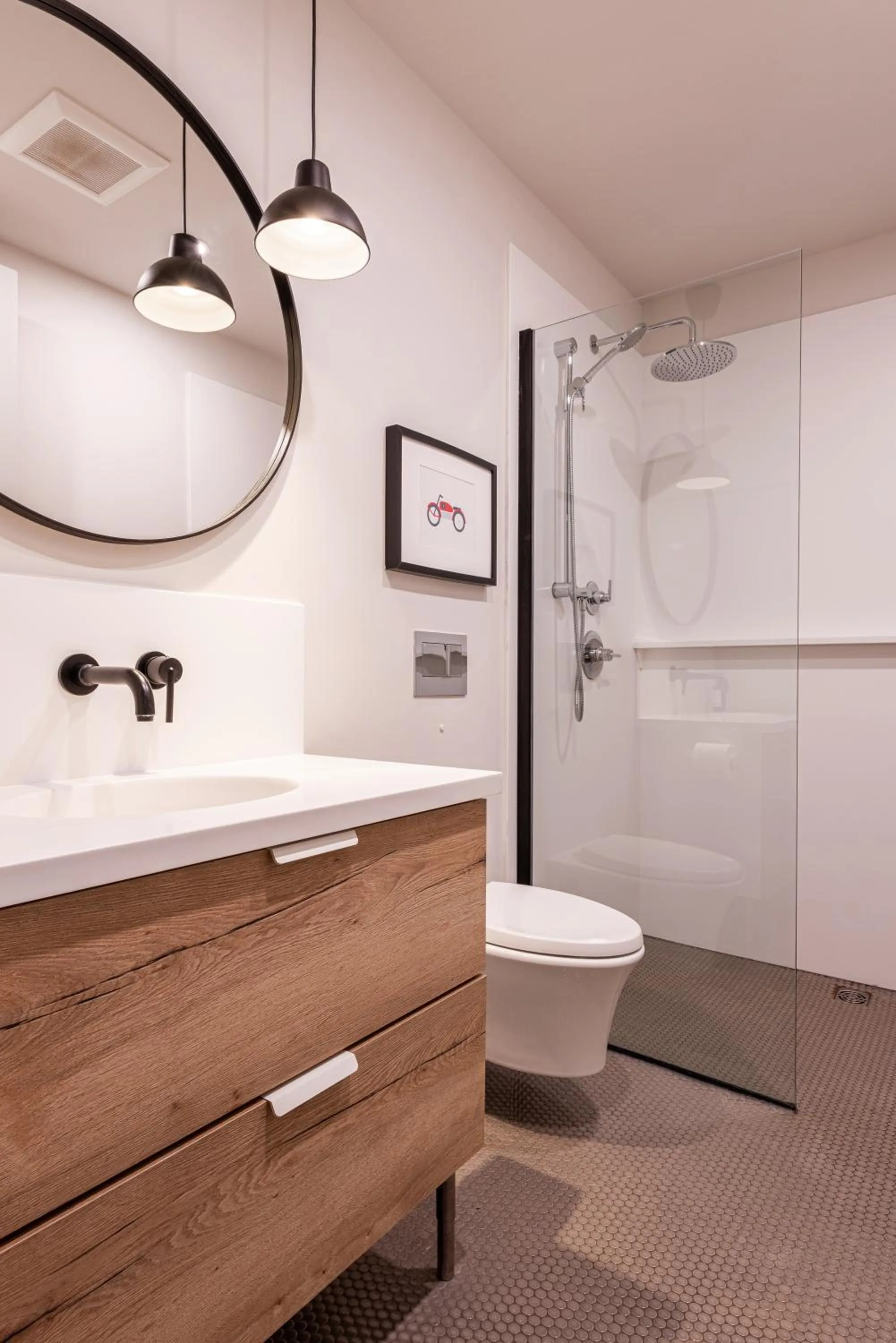 Shower in Brewery Park Hotel