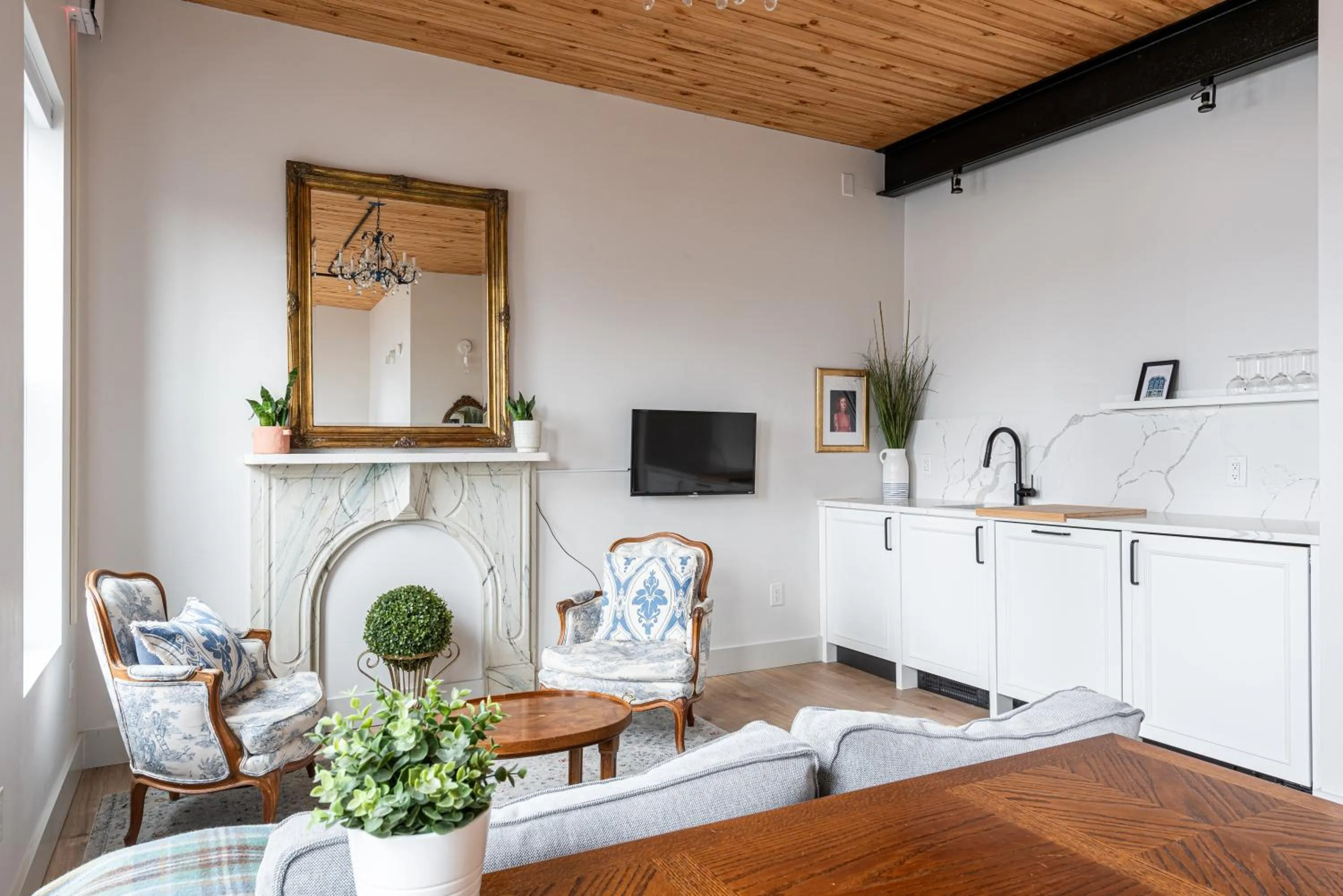 Kitchen or kitchenette in Brewery Park Hotel