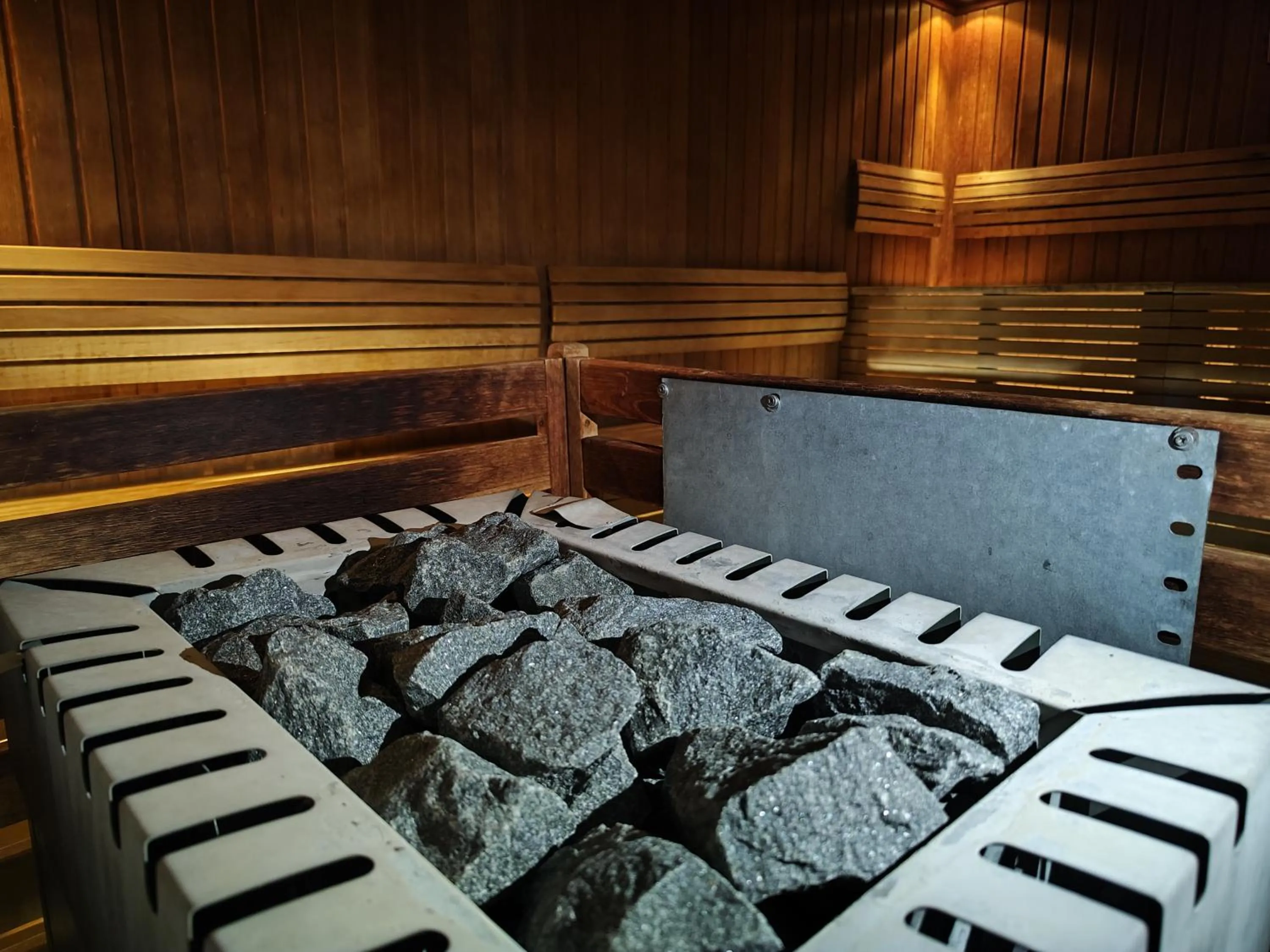 Sauna in Vulkán Wellness Hotel & Camping