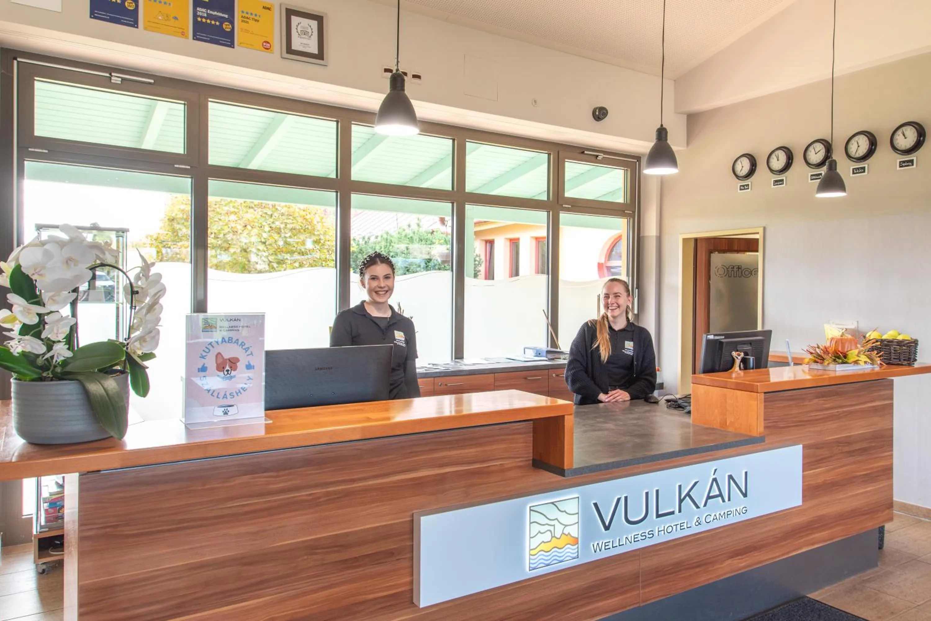Lobby or reception in Vulkán Wellness Hotel & Camping
