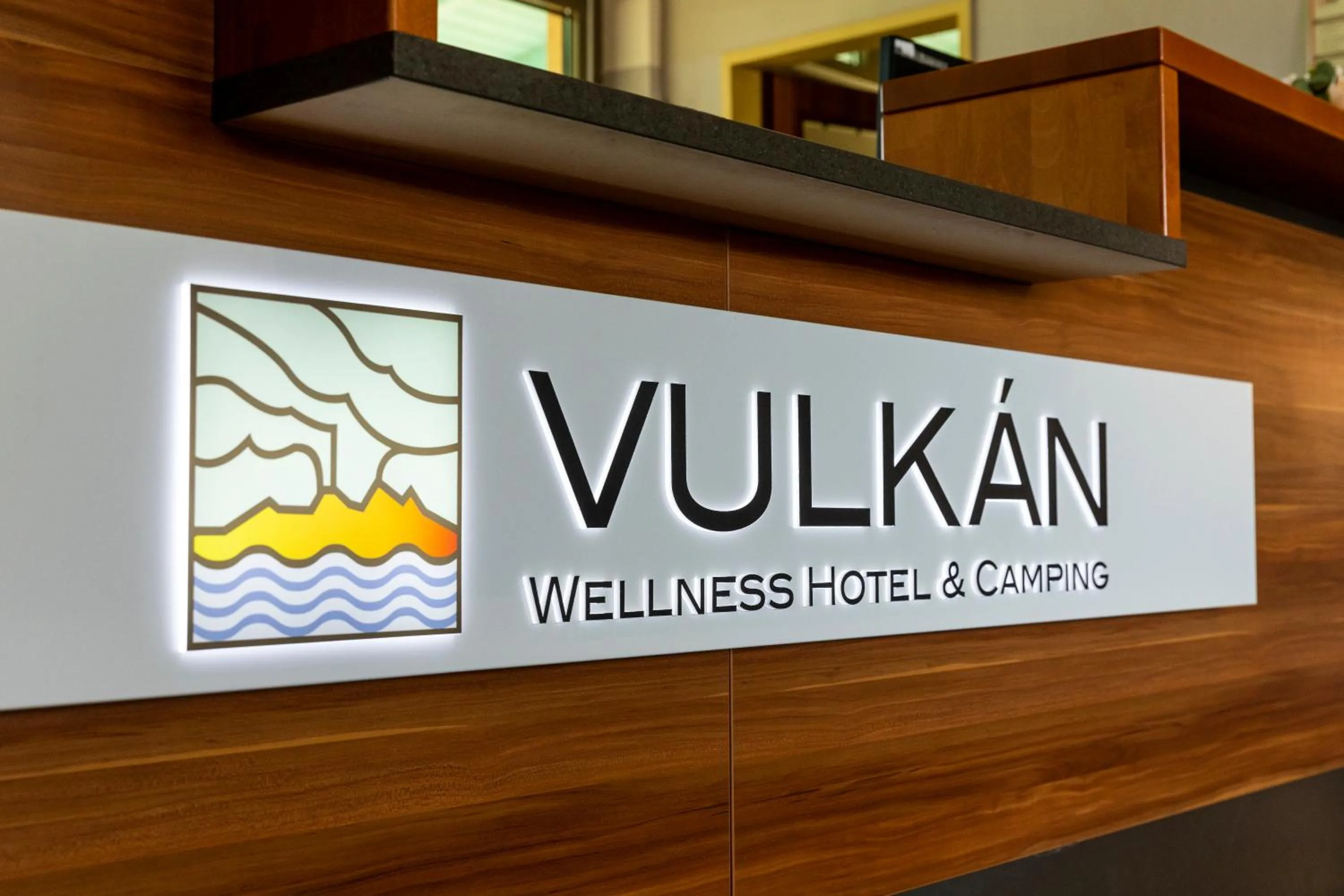 Property logo or sign in Vulkán Wellness Hotel & Camping