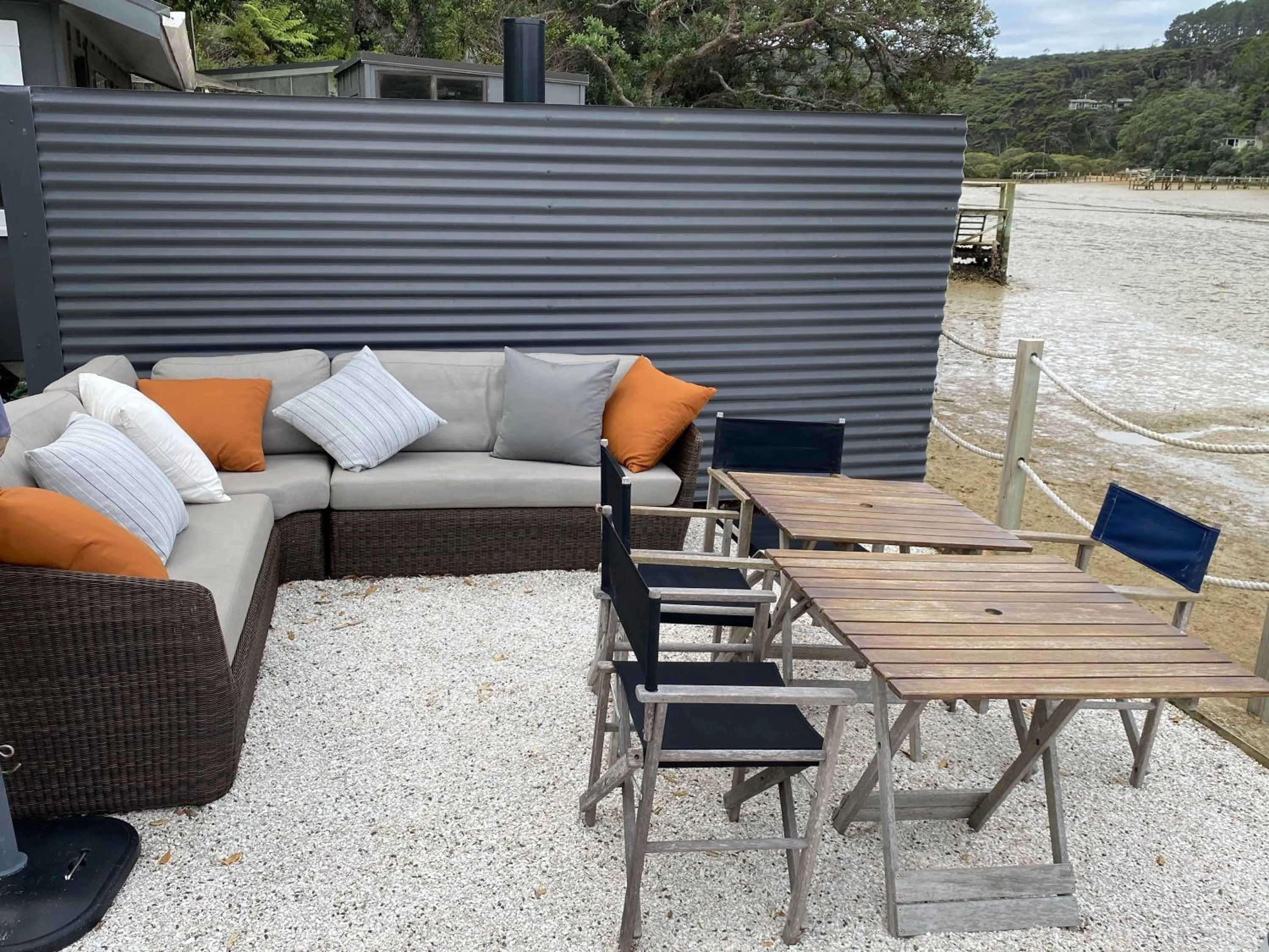 Patio in Kawau Lodge Boutique Resort