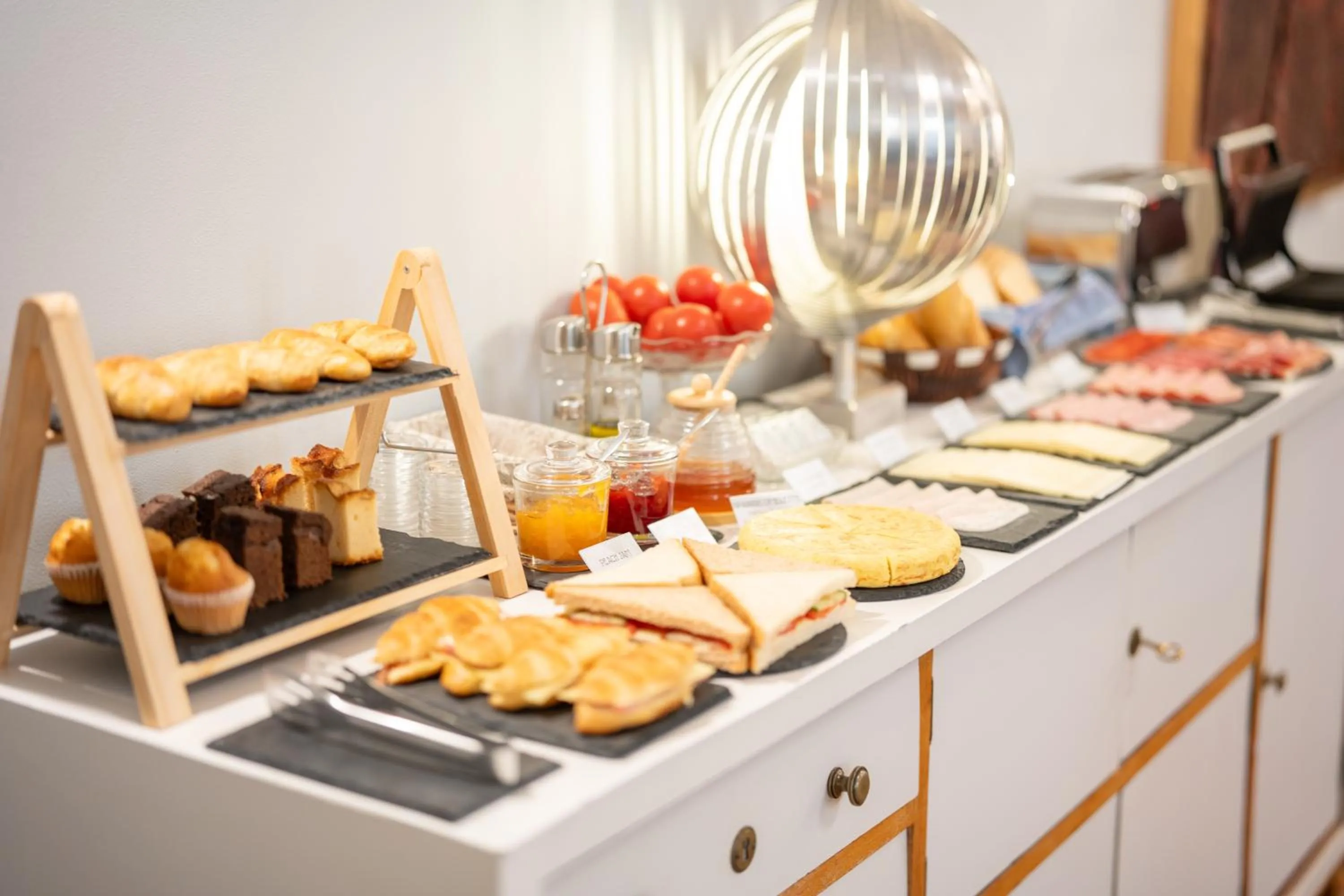 Buffet breakfast in We Boutique Hotel Barcelona