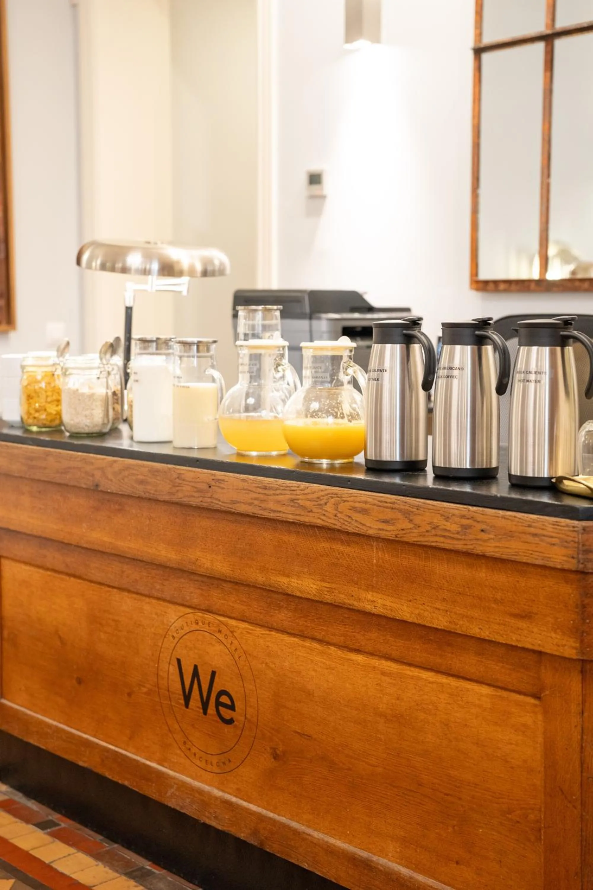 Buffet breakfast in We Boutique Hotel Barcelona