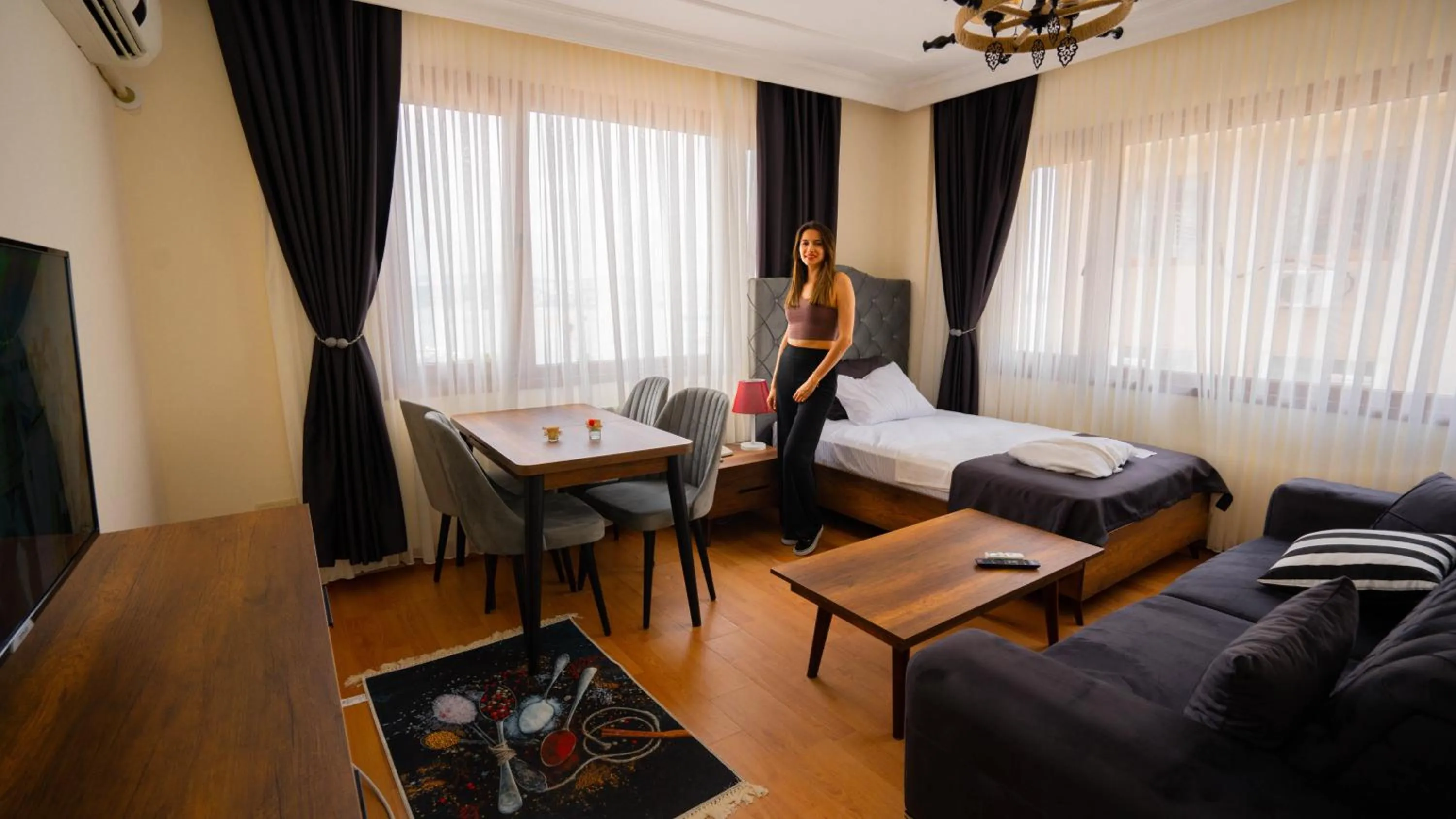 Photo of the whole room, Bed in Istanbul Galata Port Modern Suite & Apartments Taksim