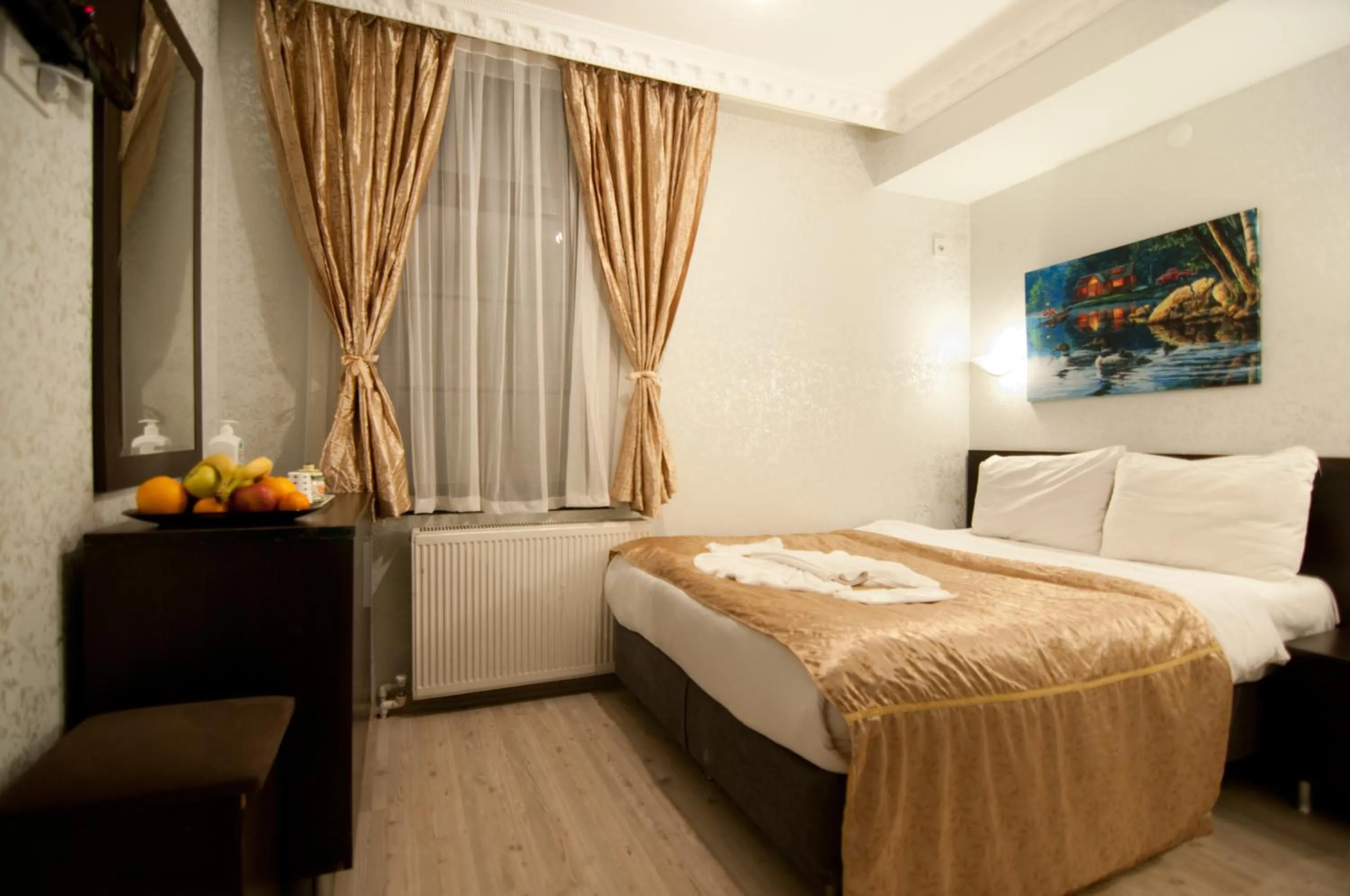 Bed in Golden Horn Life Hotel