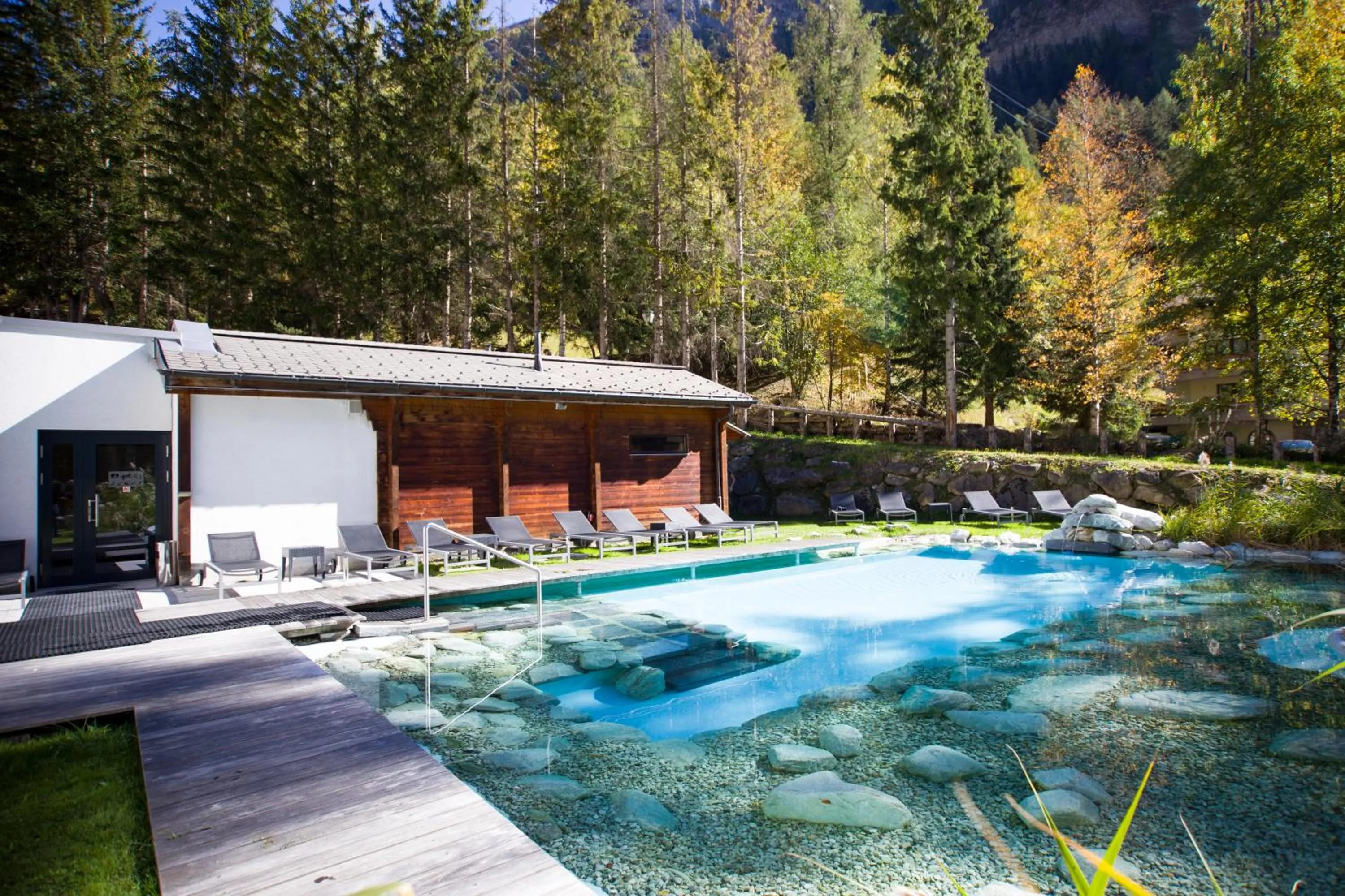 Swimming pool in Le Bristol Leukerbad
