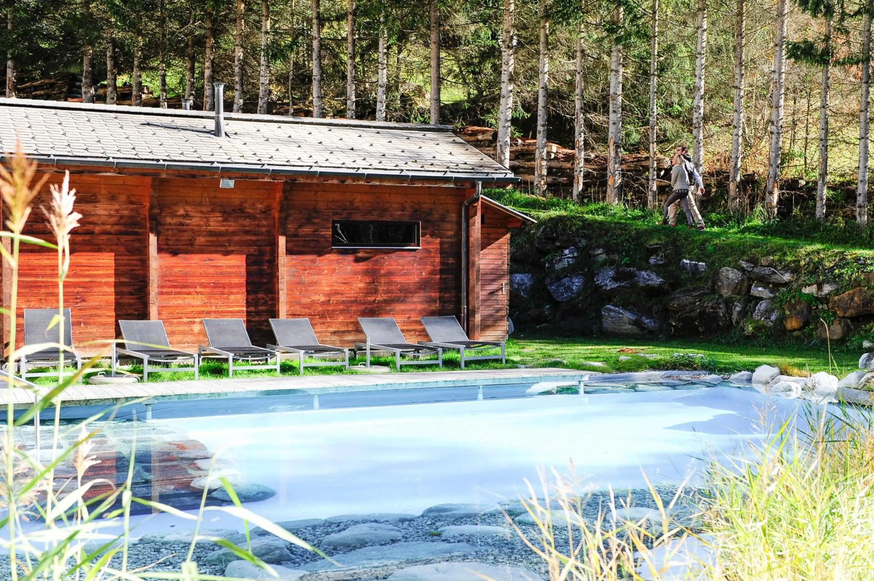 Swimming pool in Le Bristol Leukerbad