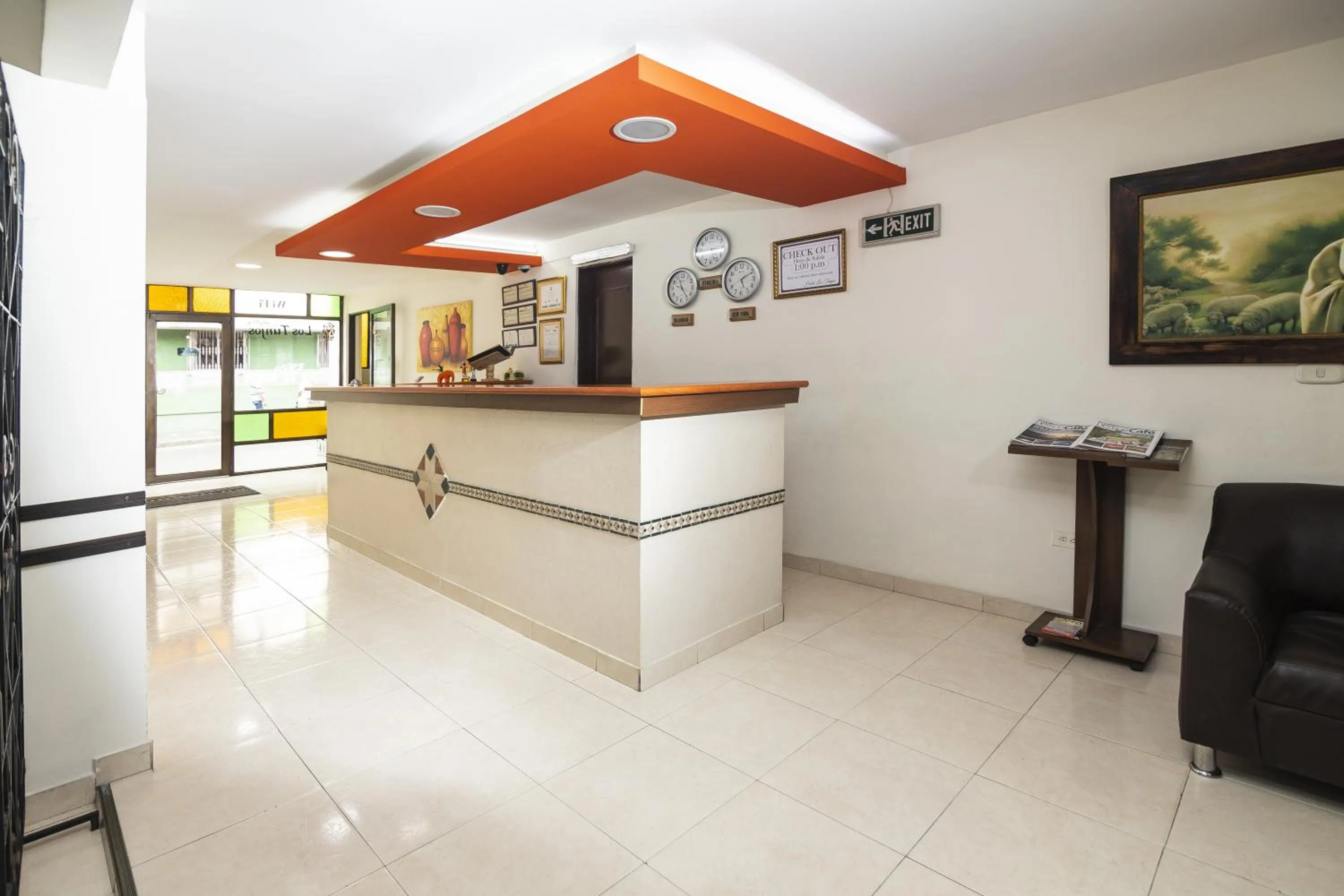 Lobby or reception in Hotel Los Tunjos
