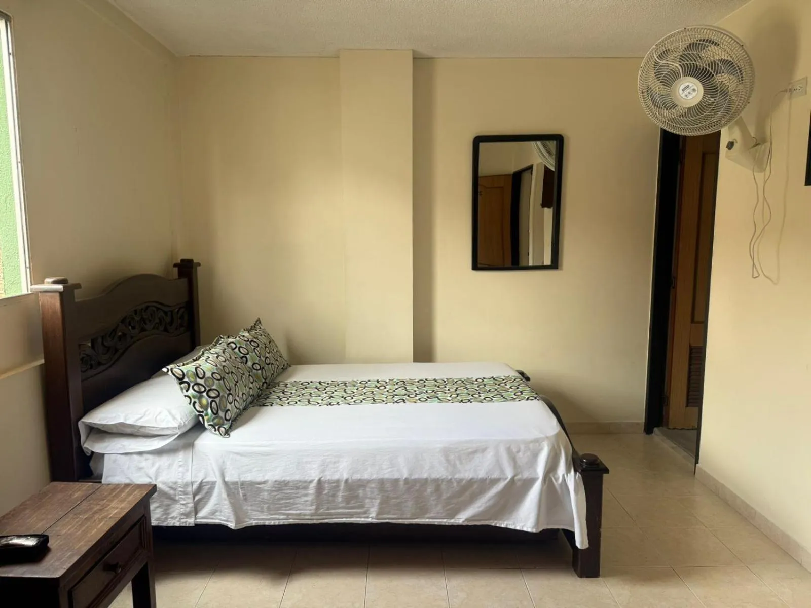 Bed in Hotel Los Tunjos