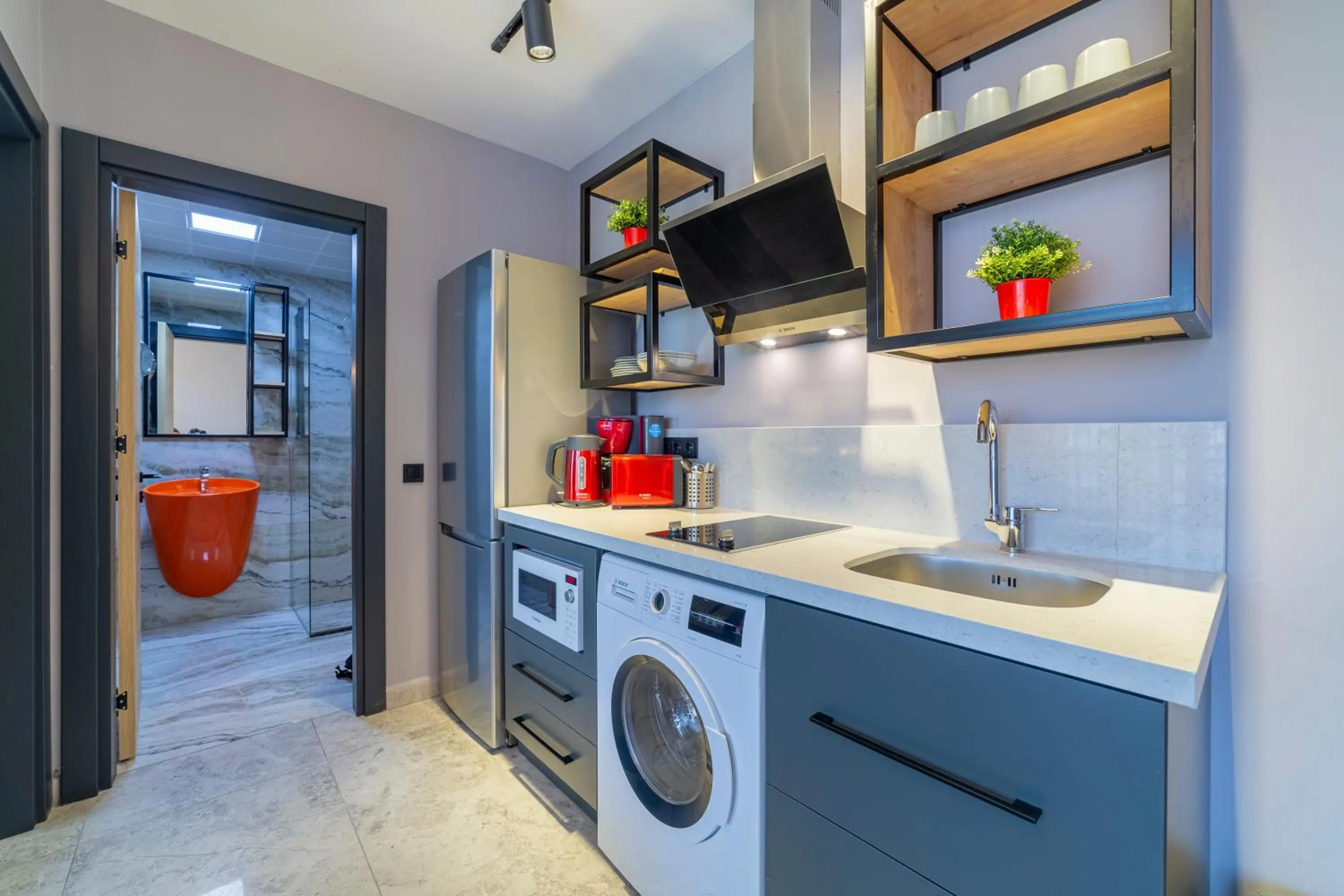 Shower in Aria Riva Apart Hotel