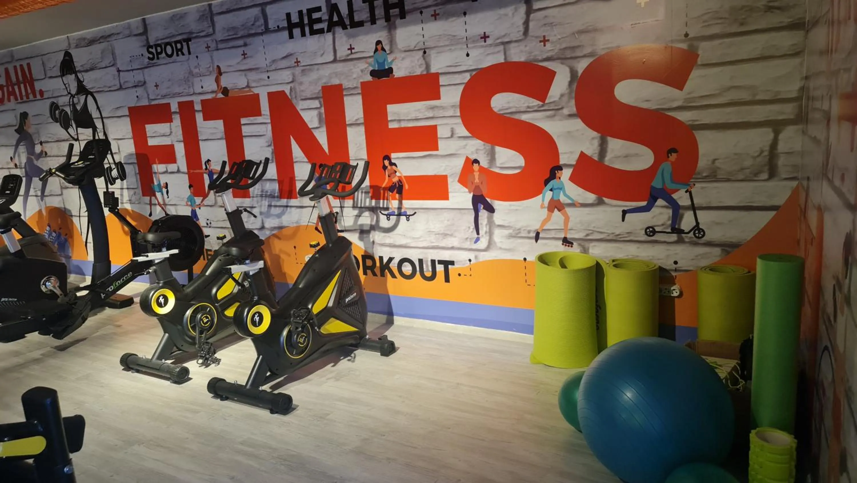 Fitness centre/facilities in Aria Riva Apart Hotel