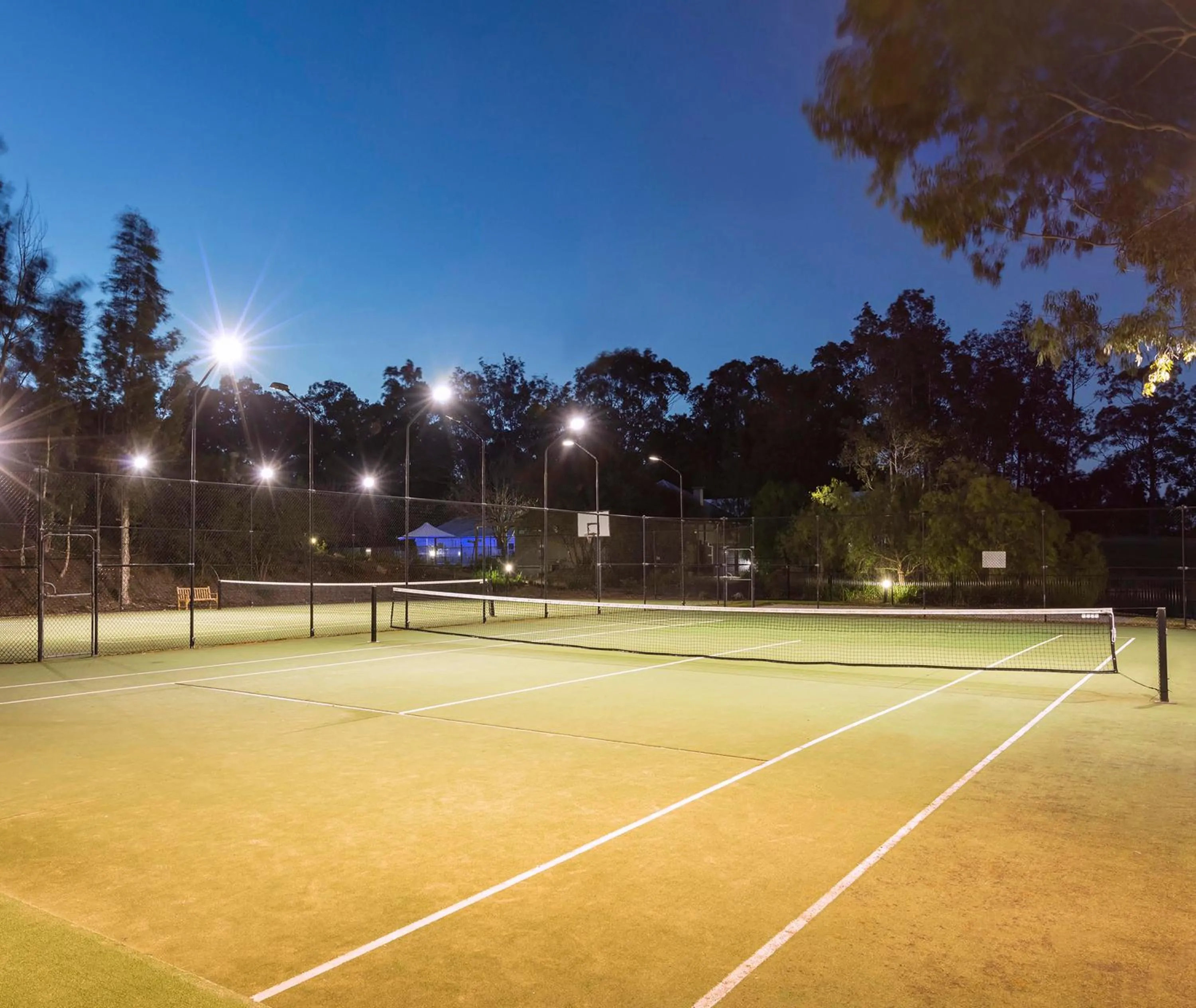 Tennis court in Oaks Cypress Lakes Resort