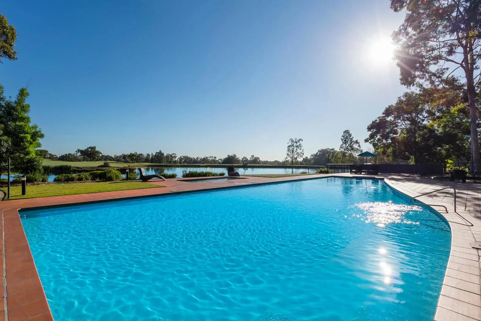Swimming pool in Oaks Cypress Lakes Resort