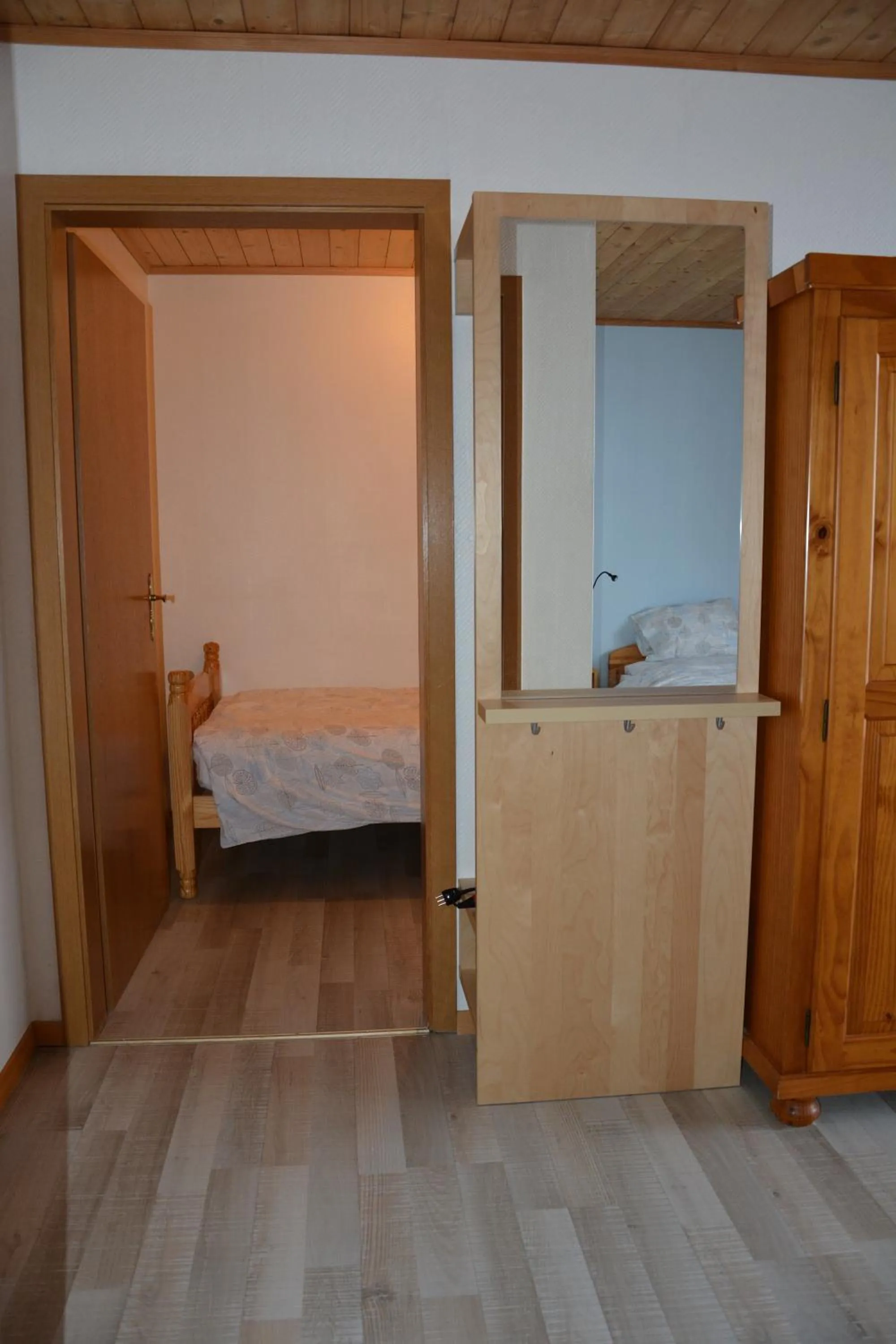 Decorative detail, Bed in Hotel Restaurant Walliser Sonne