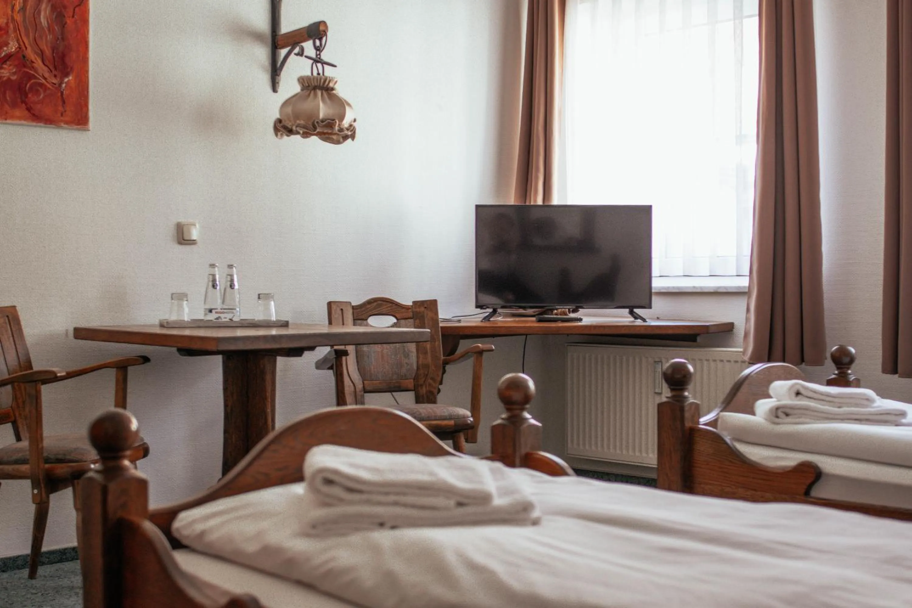 Seating area in REGIOHOTEL Wolmirstedter Hof - #AutobahnA2&A14 #Frühstücksbuffet #TopPreisLeistung #DigitalerCheckin