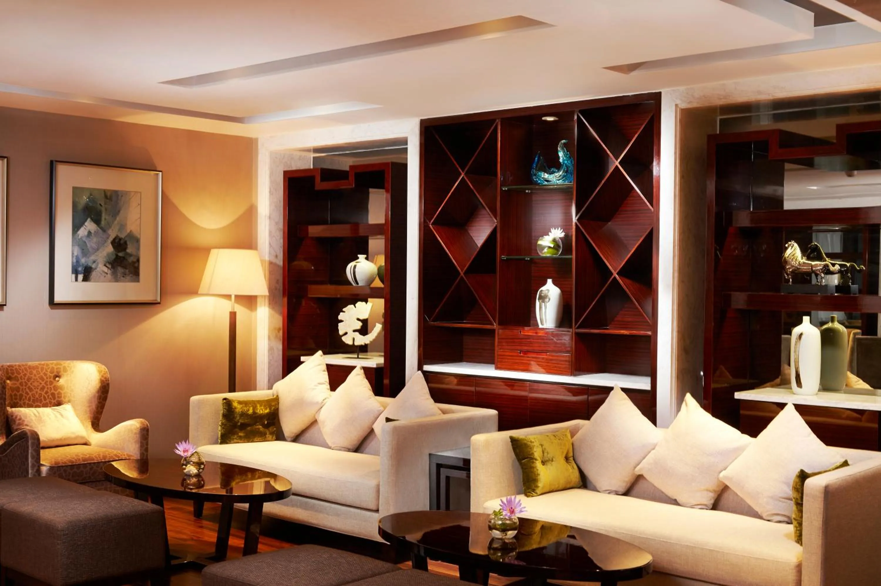 Seating area in Hilton Foshan