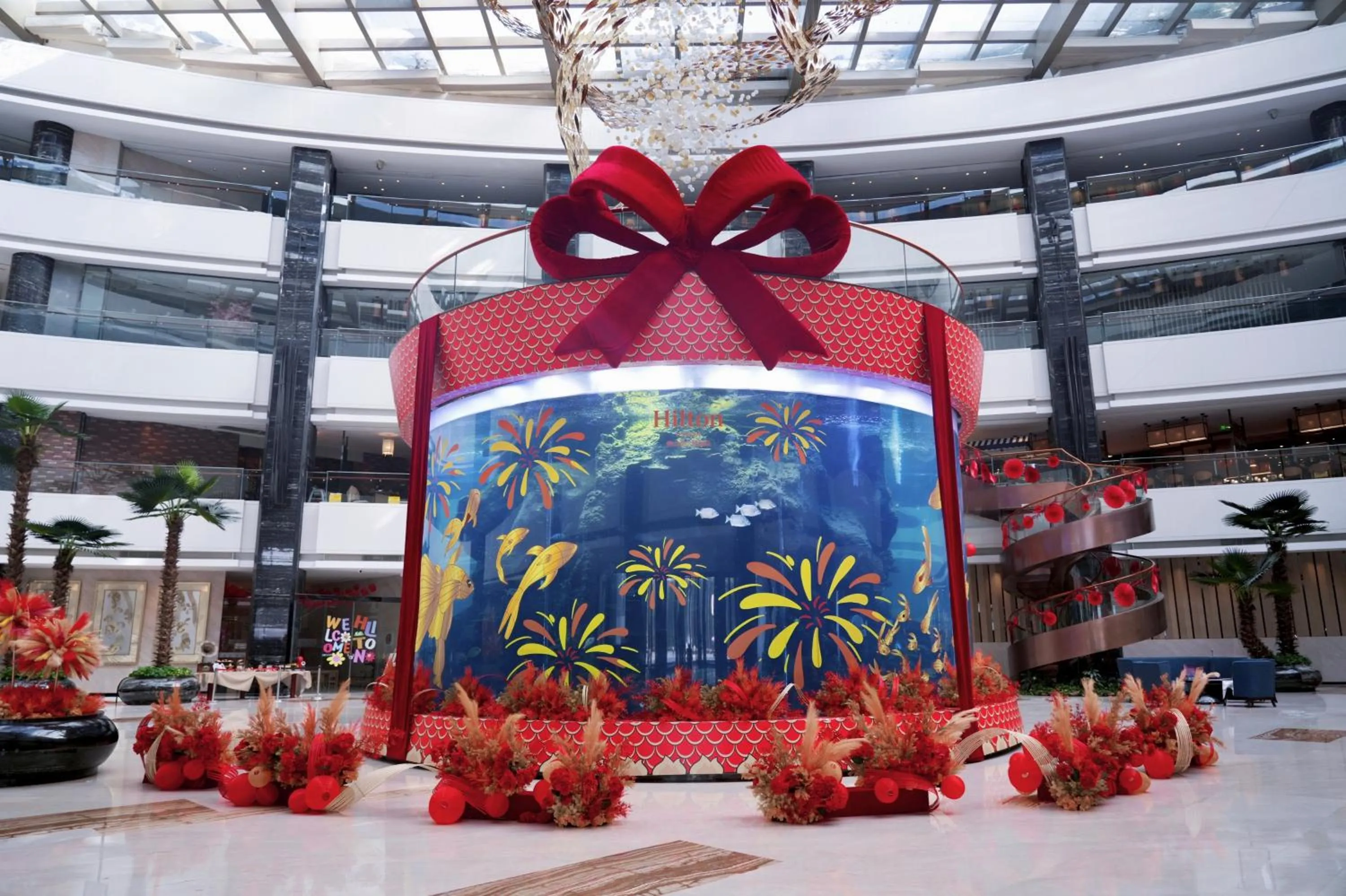 Lobby or reception in Hilton Foshan