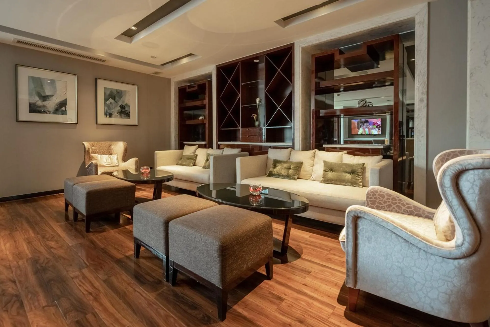 Seating area in Hilton Foshan