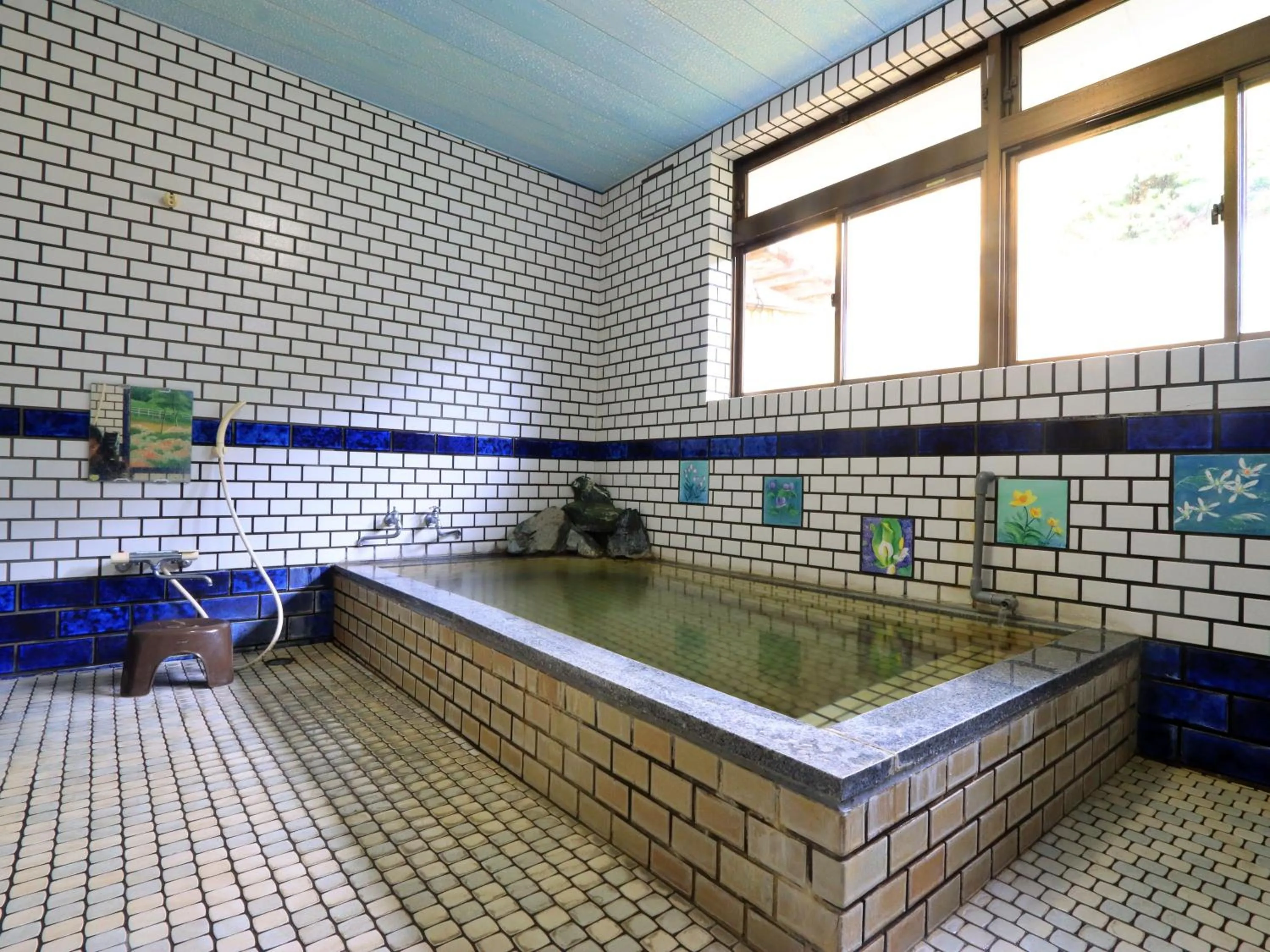 Hot Spring Bath in Hanasaku Onsen Yoshiyaso