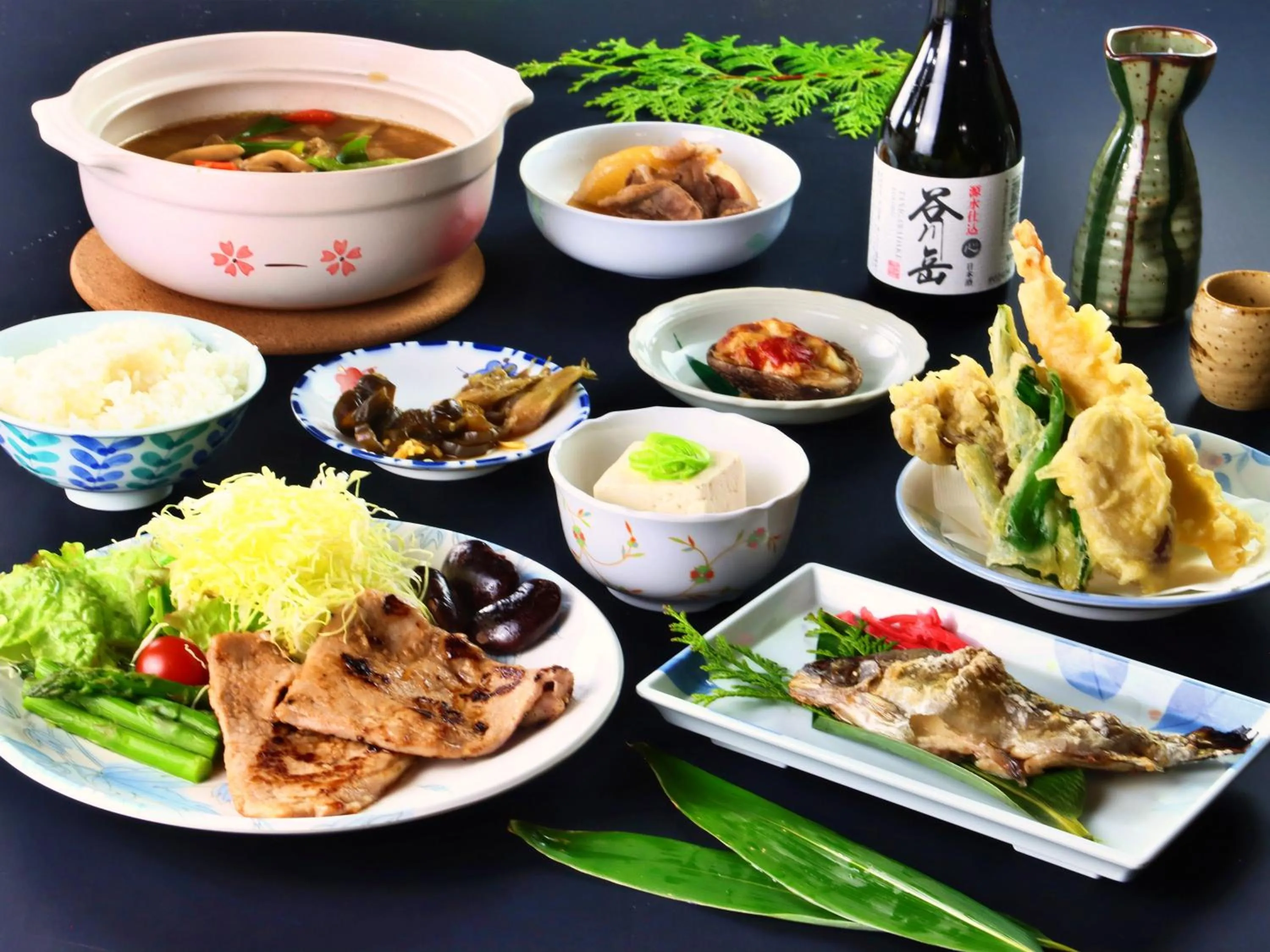 Dinner in Hanasaku Onsen Yoshiyaso