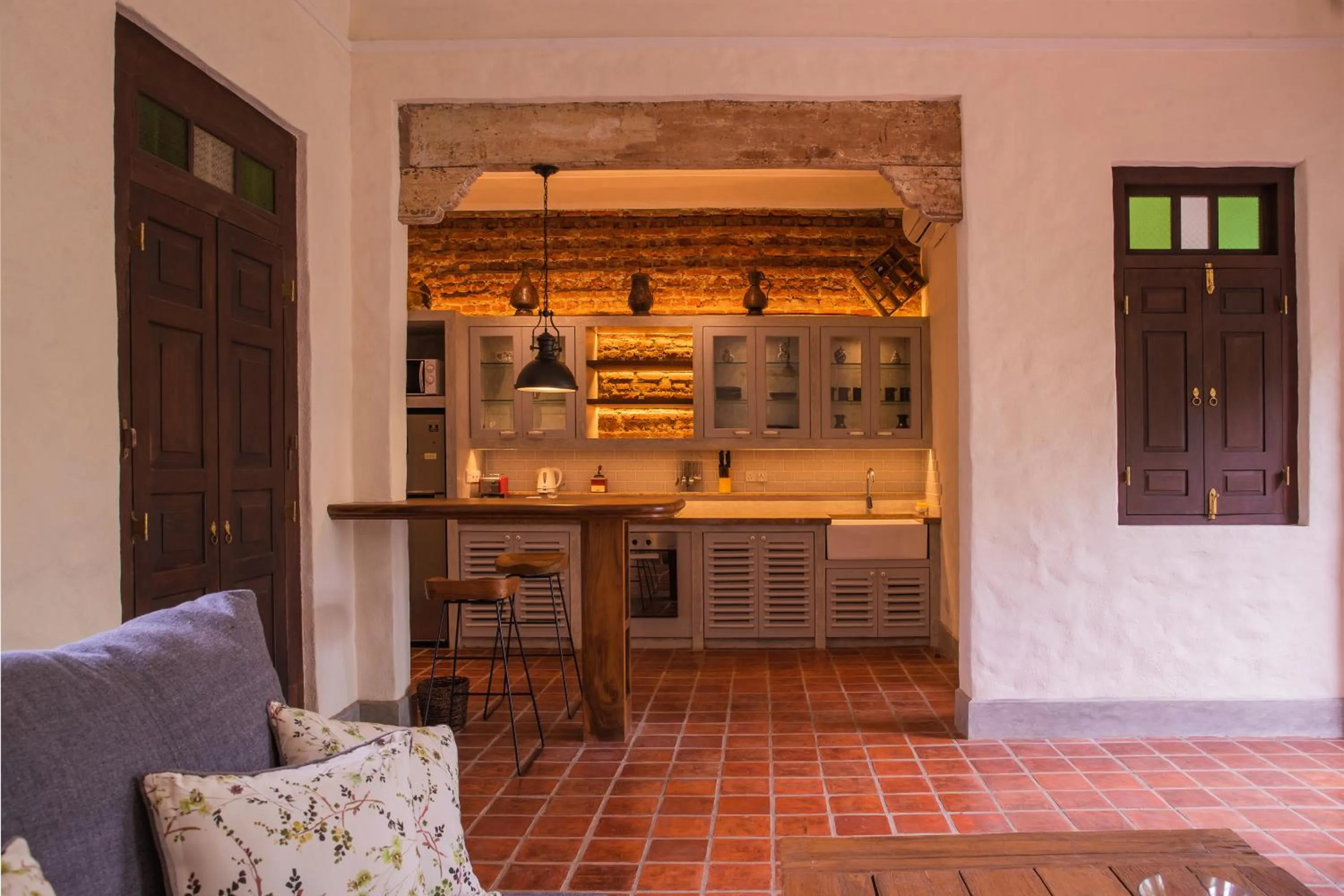 Kitchen or kitchenette in Sergeant House Boutique Villa & Private Beach
