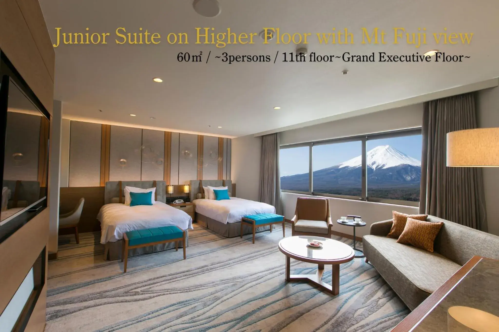 Junior Suite on Higher Floor with Mt. Fuji View in Highland Resort Hotel & Spa Junior Suite on Higher Floor with Mt. Fuji View in Highland Resort Hotel & Spa