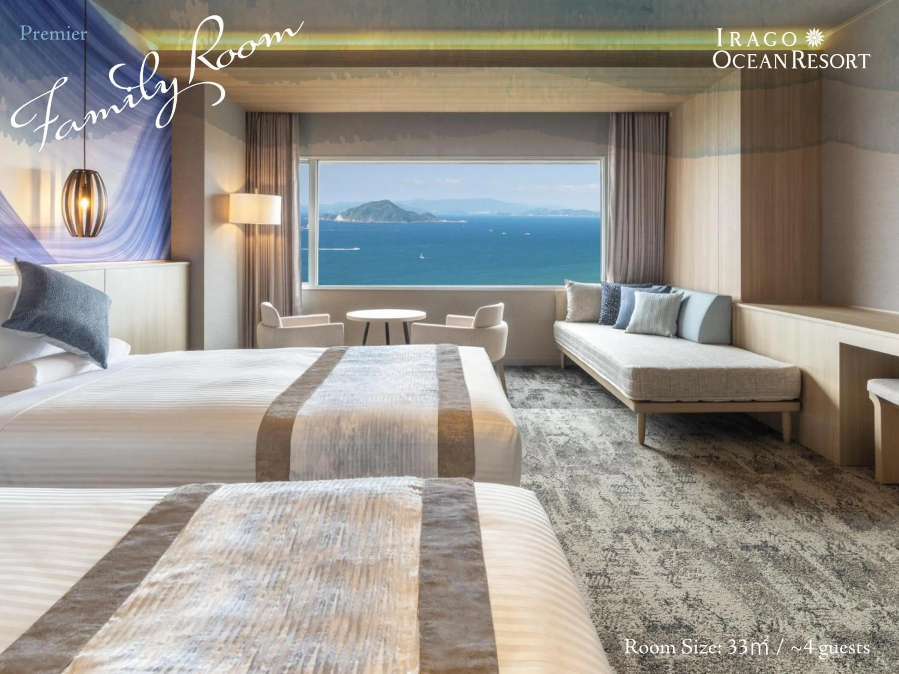 Bed in Irago Ocean Resort