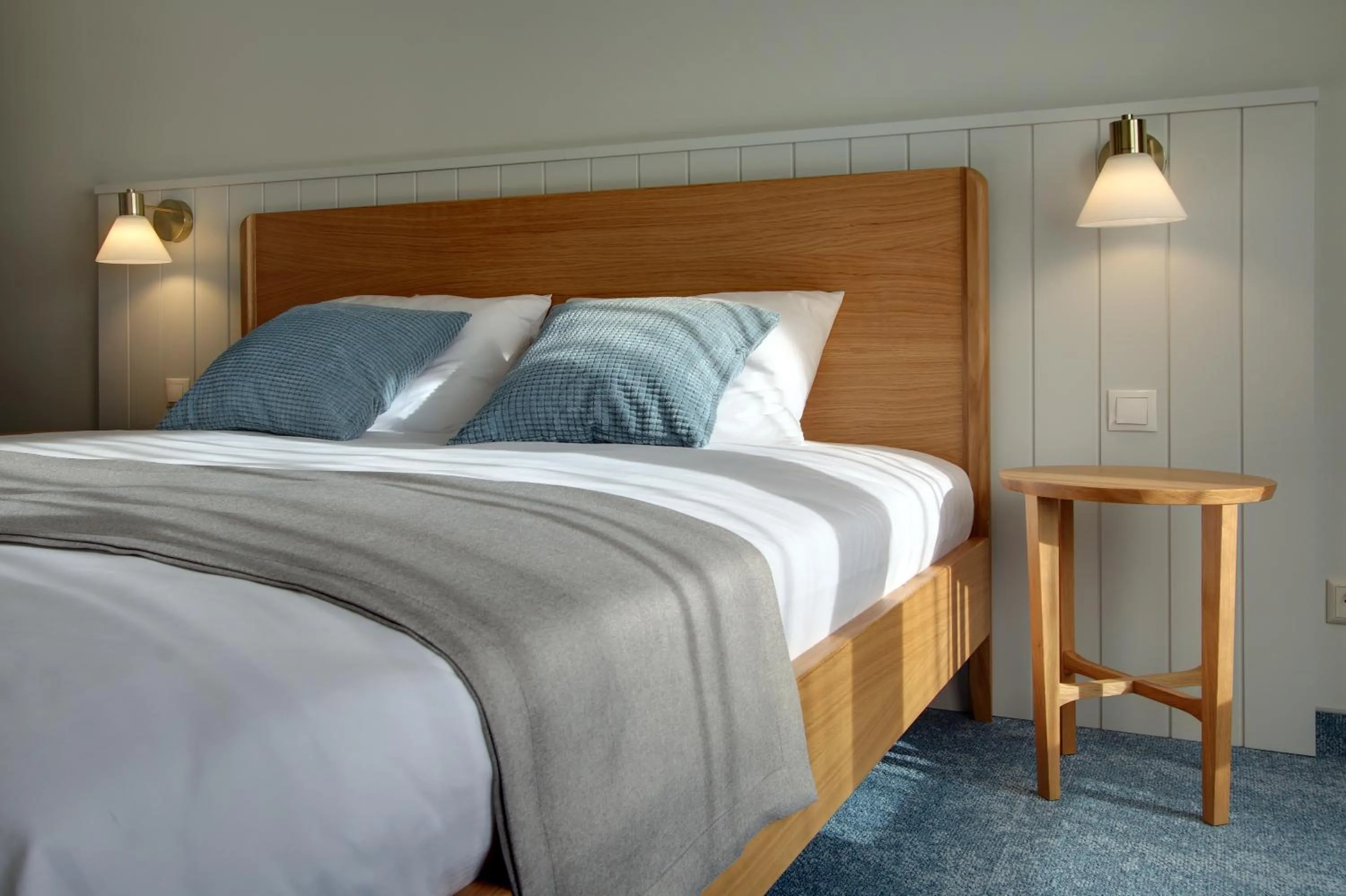 Bed in Marine Hotel Jūrmala