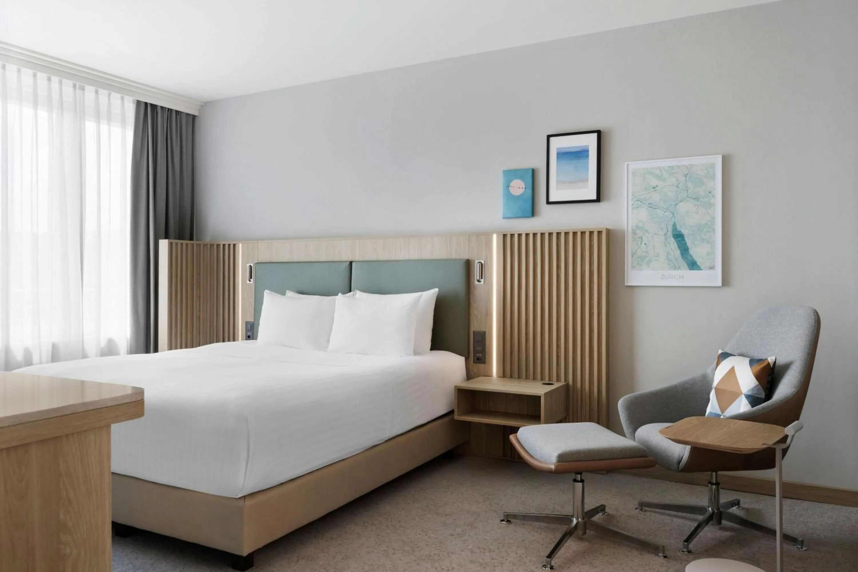 Bedroom, Bed in Courtyard by Marriott Zurich North