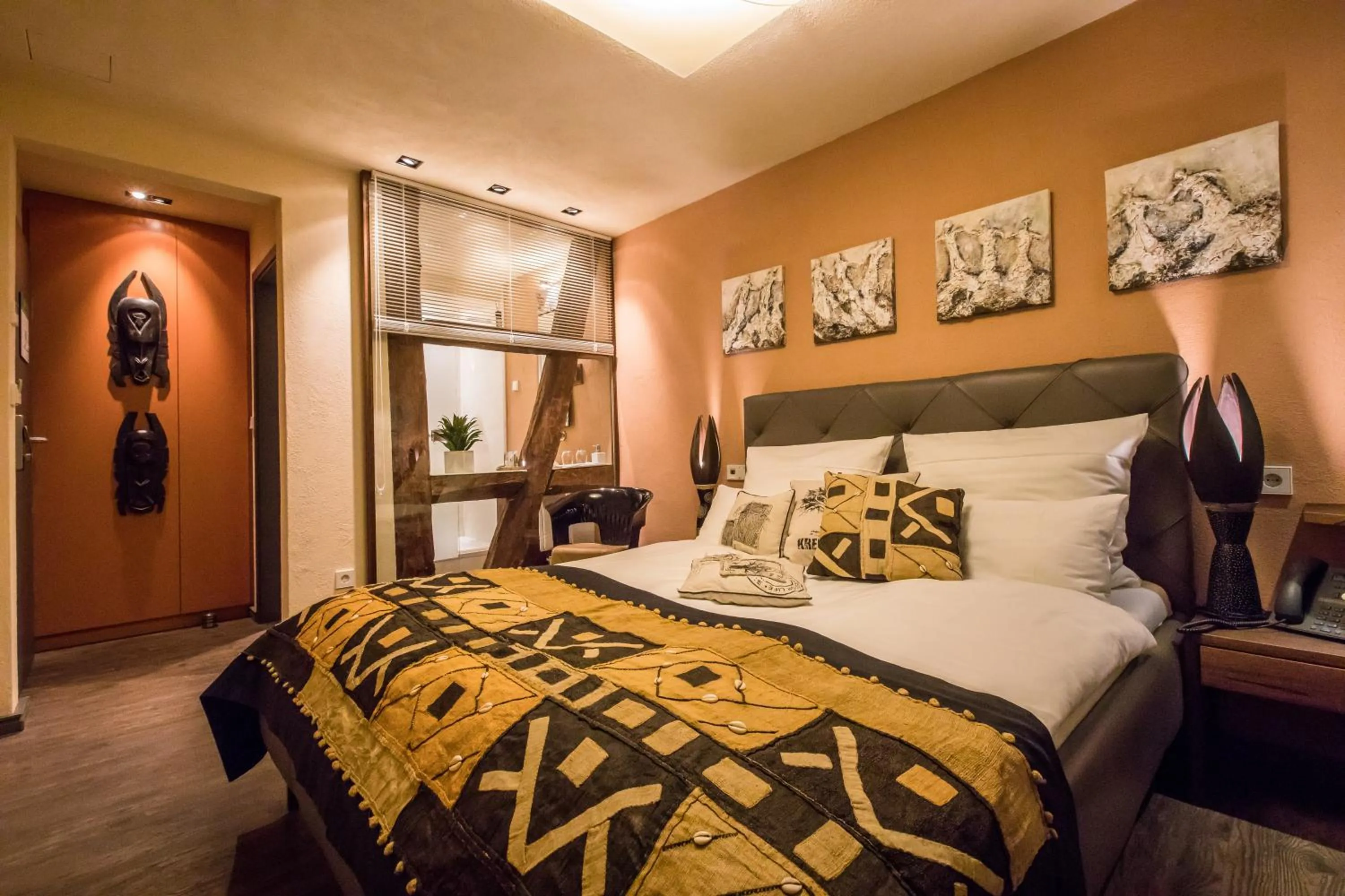 Photo of the whole room, Bed in Farmerhaus-Lodge