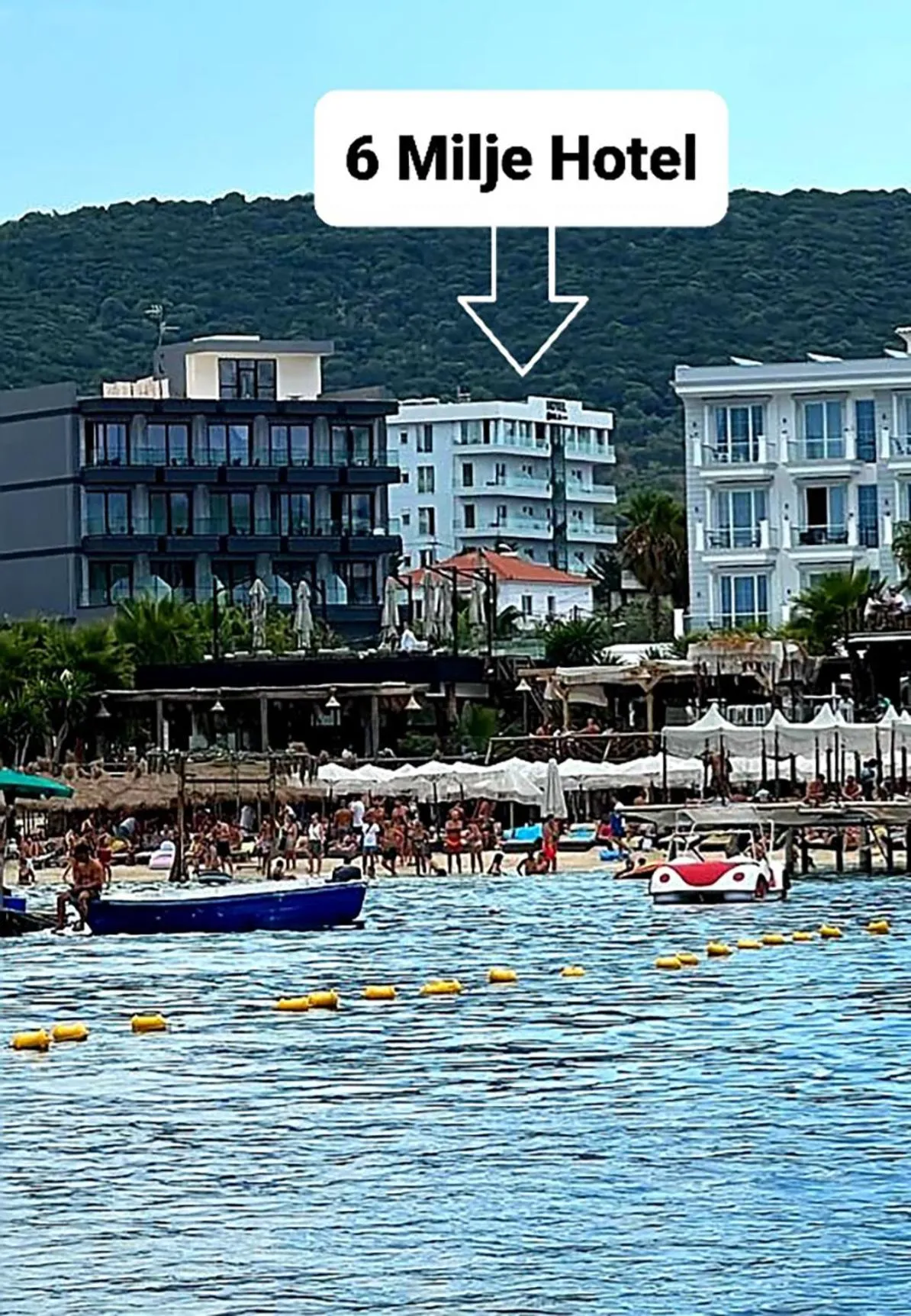 Sea view in 6 Milje Hotel