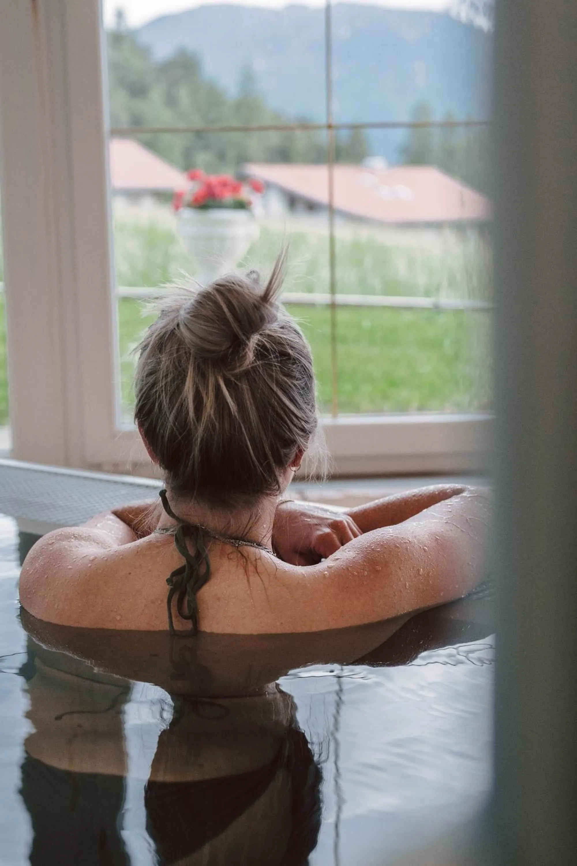 Swimming pool in Vitalhotel Kaiserhof