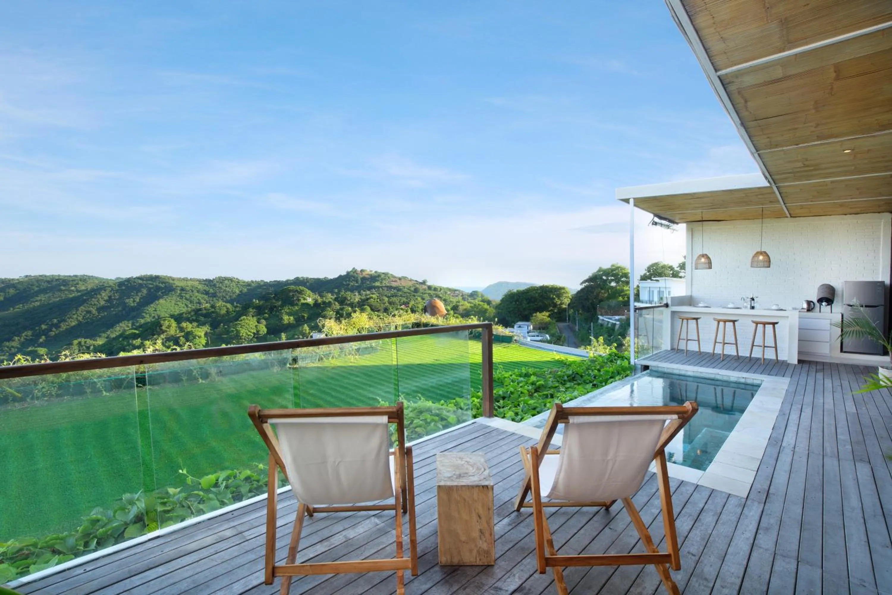 Pool view in Telescope Villas Lombok