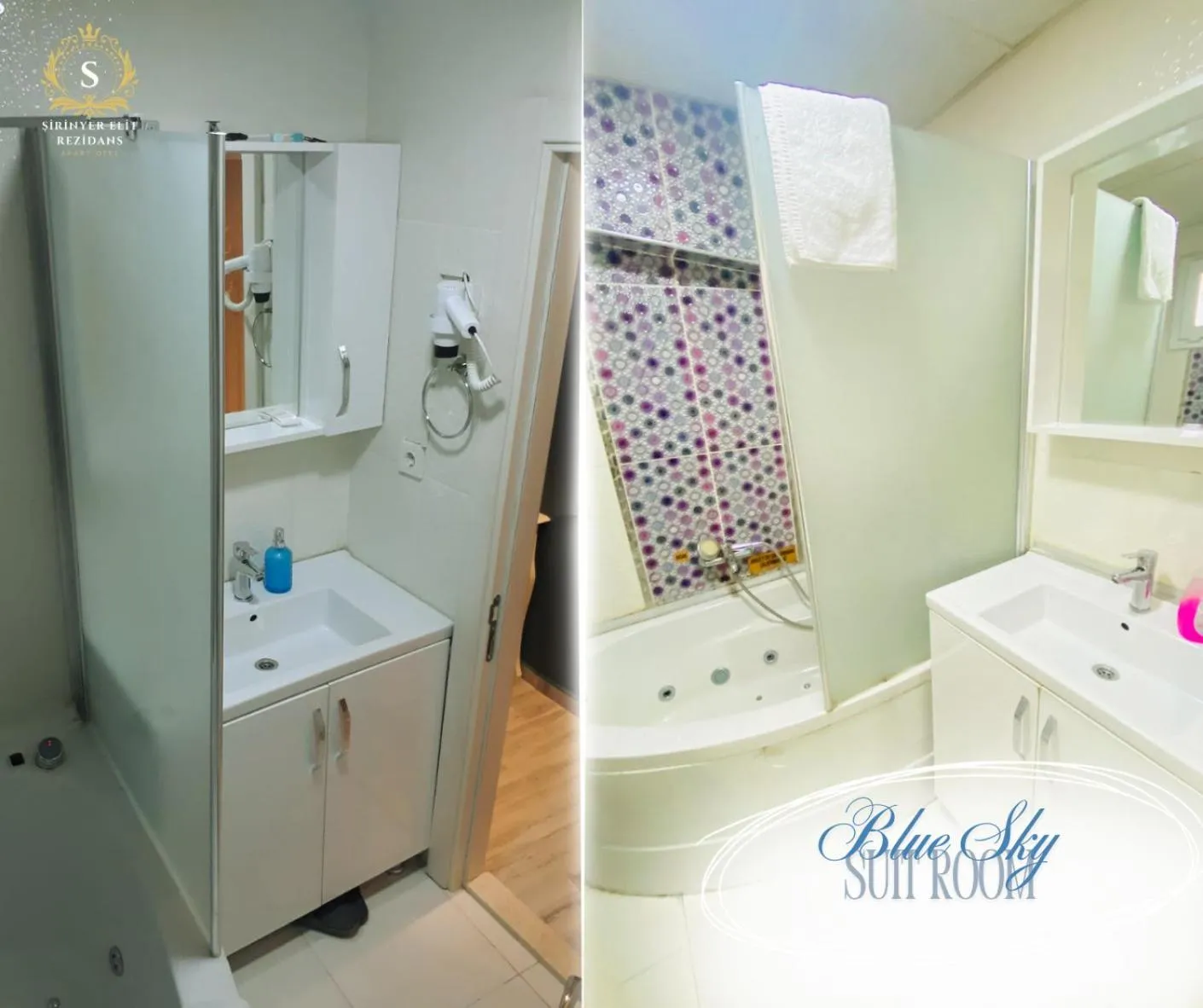 Shower in Şirinyer Elit Residance Apart Hotel