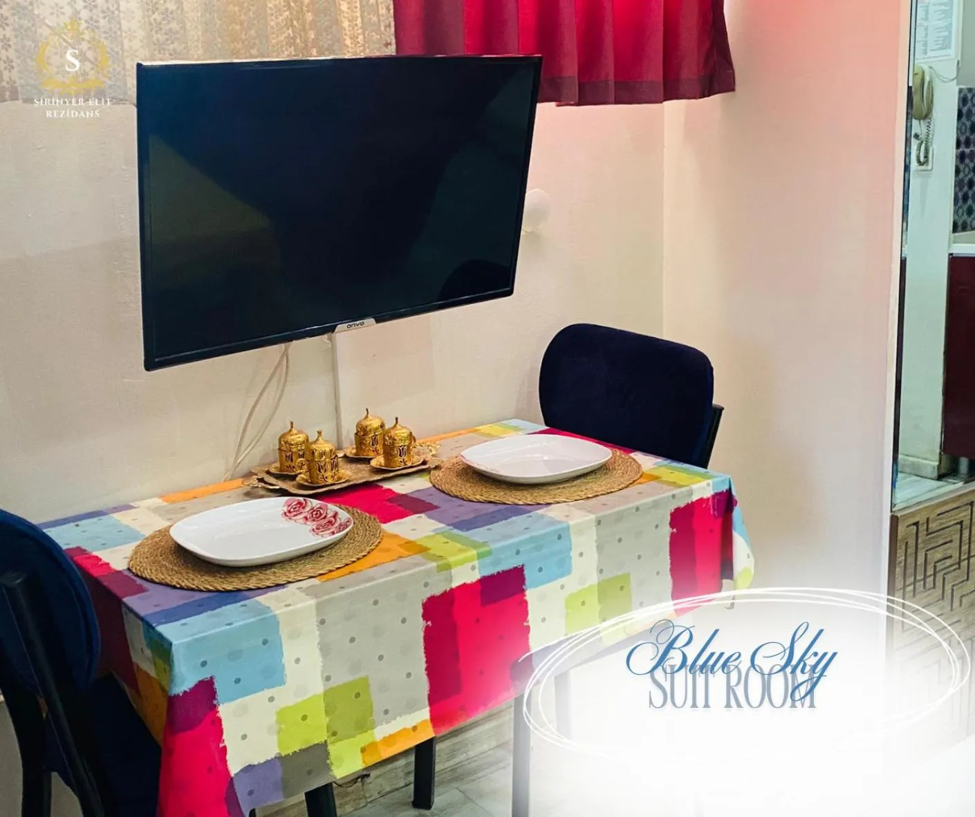 TV and multimedia in Şirinyer Elit Residance Apart Hotel