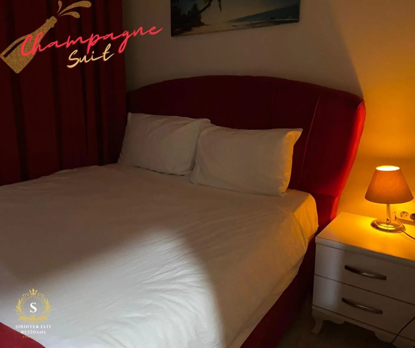 Bed in Şirinyer Elit Residance Apart Hotel