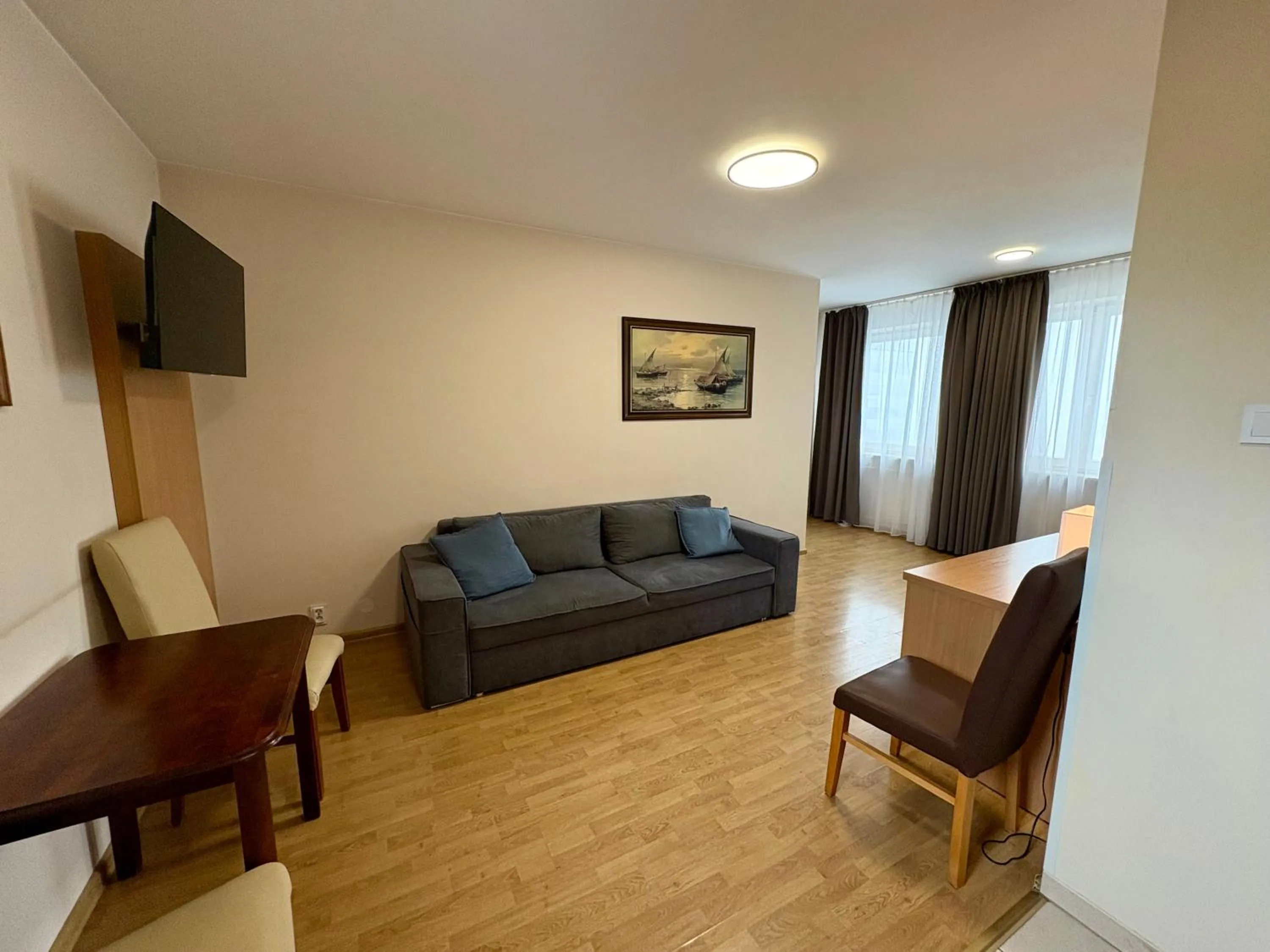 Seating area in Poleczki Residence Apartments