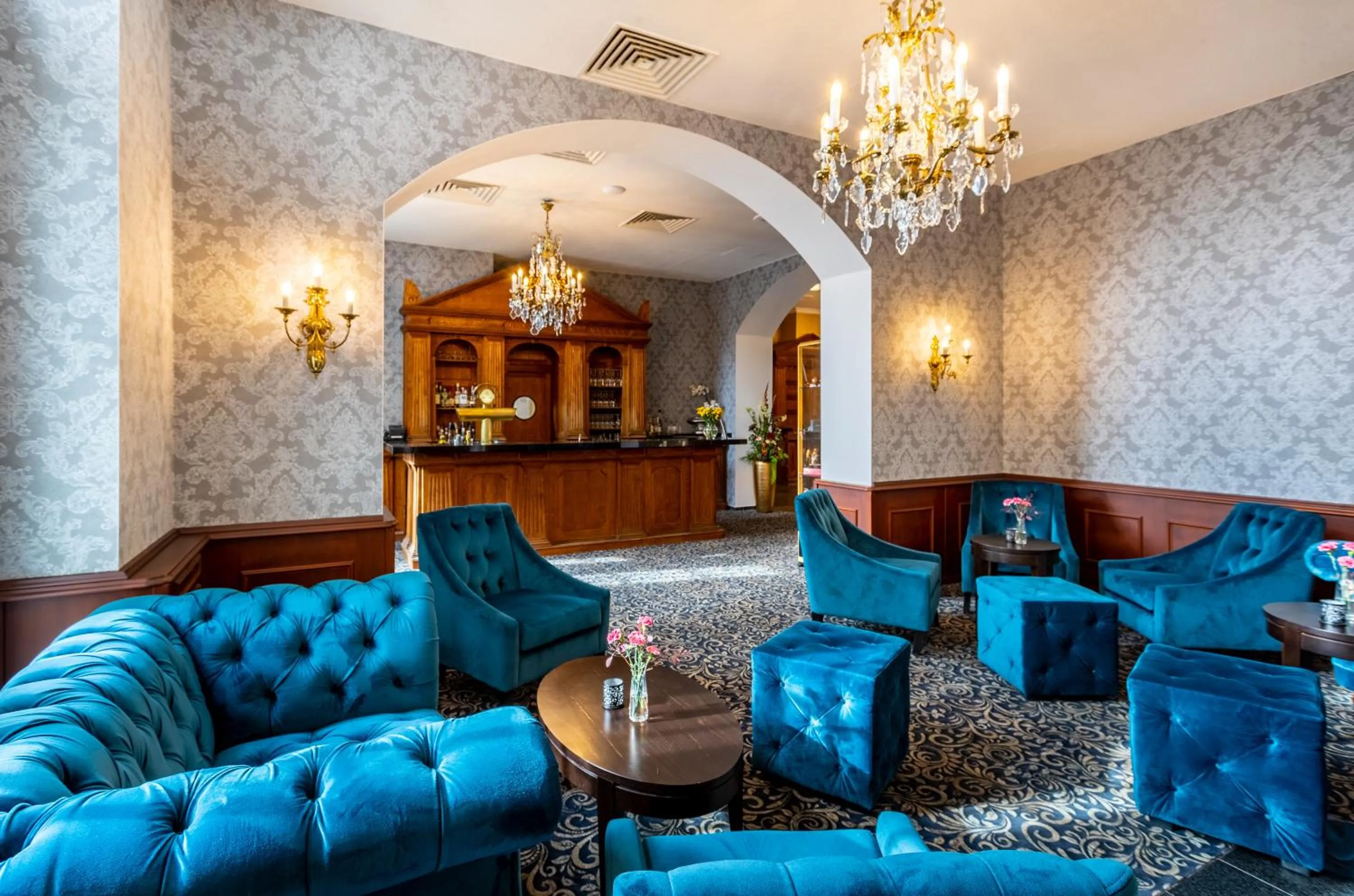 Lounge or bar in Seehotel Schloss Klink